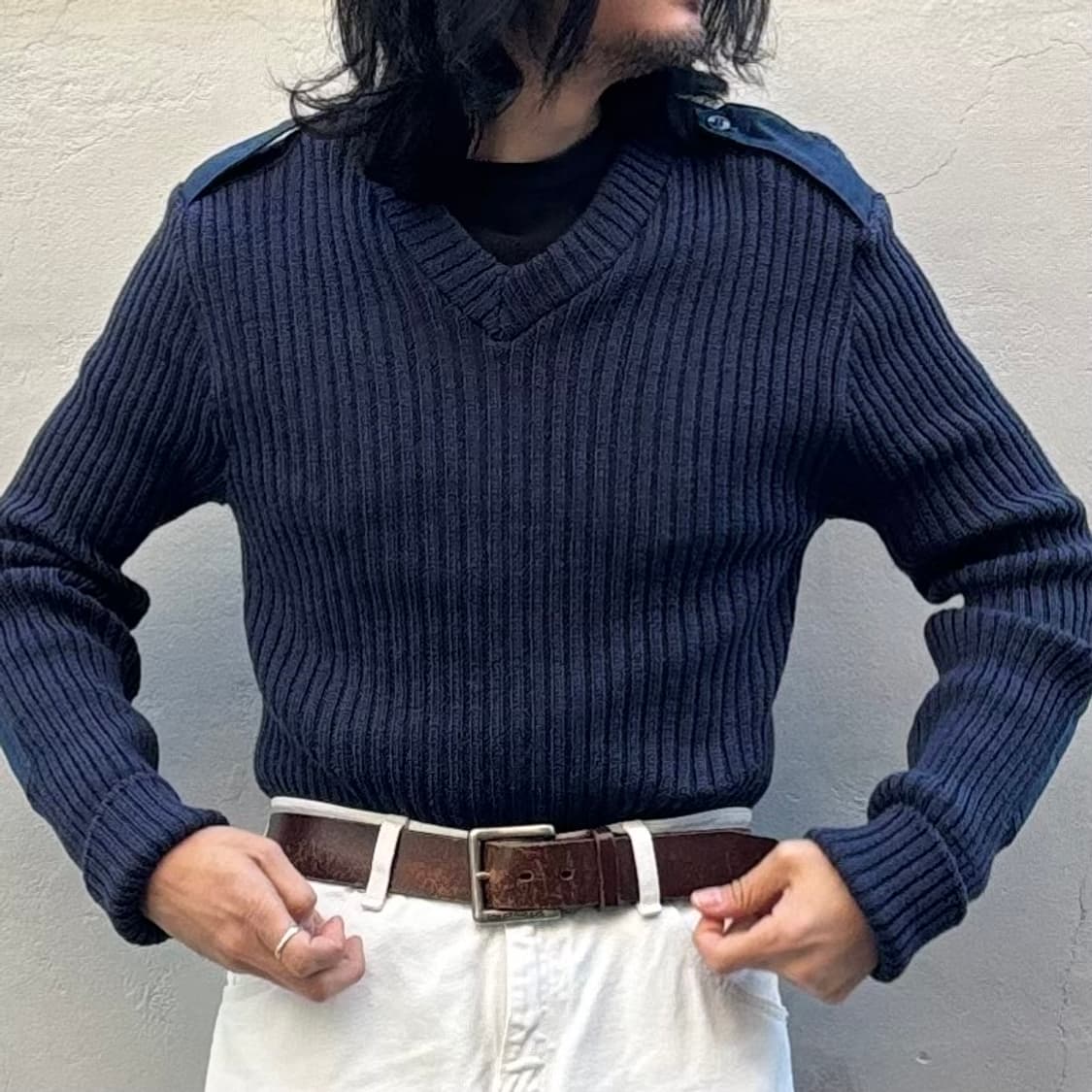 80년대 미공군 아이언 런 울 스웨터 상품이미지9