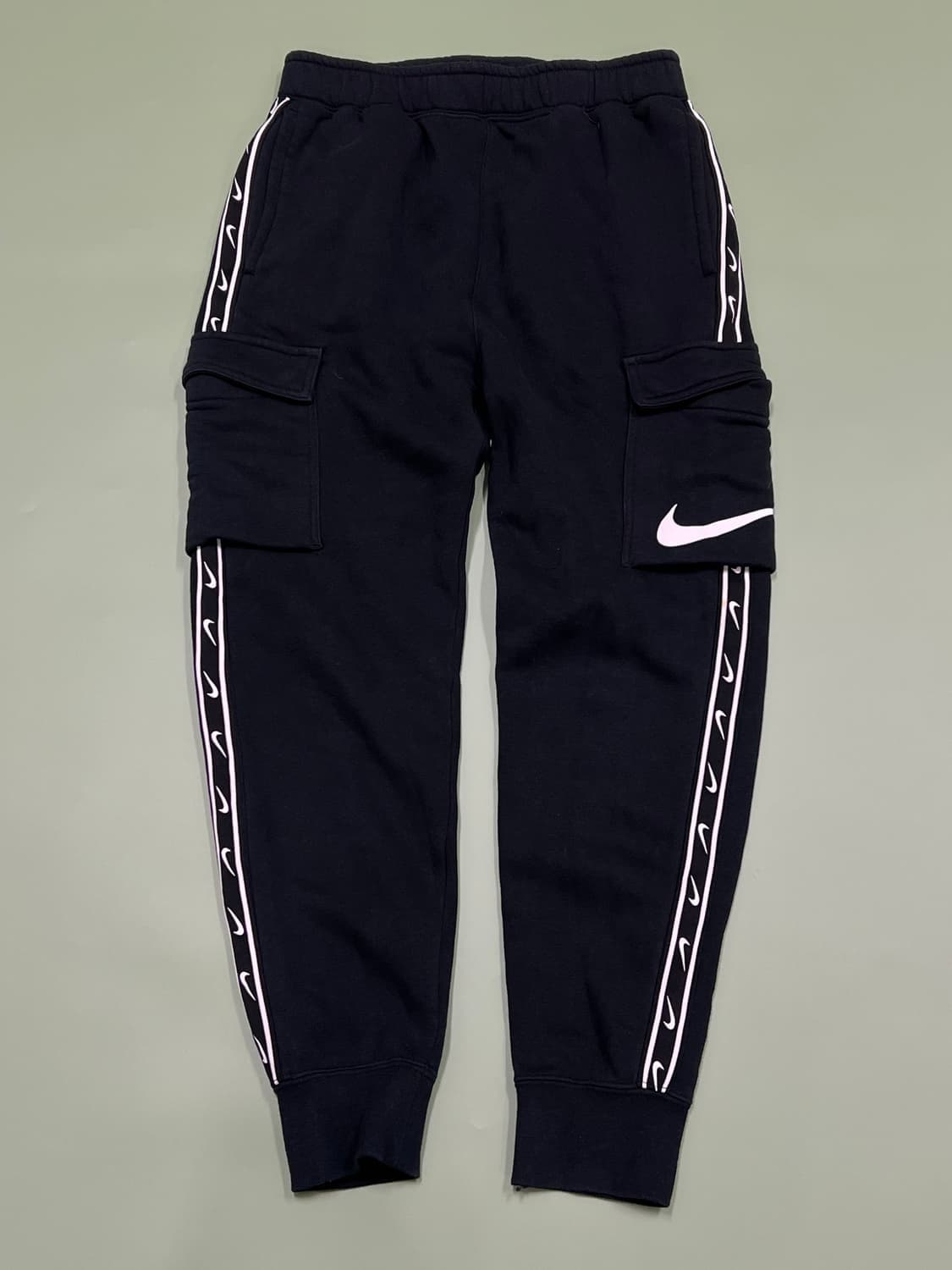 (S) 나이키 스우시 사이드 테잎 스웻 카고 조거 팬츠 상품이미지2