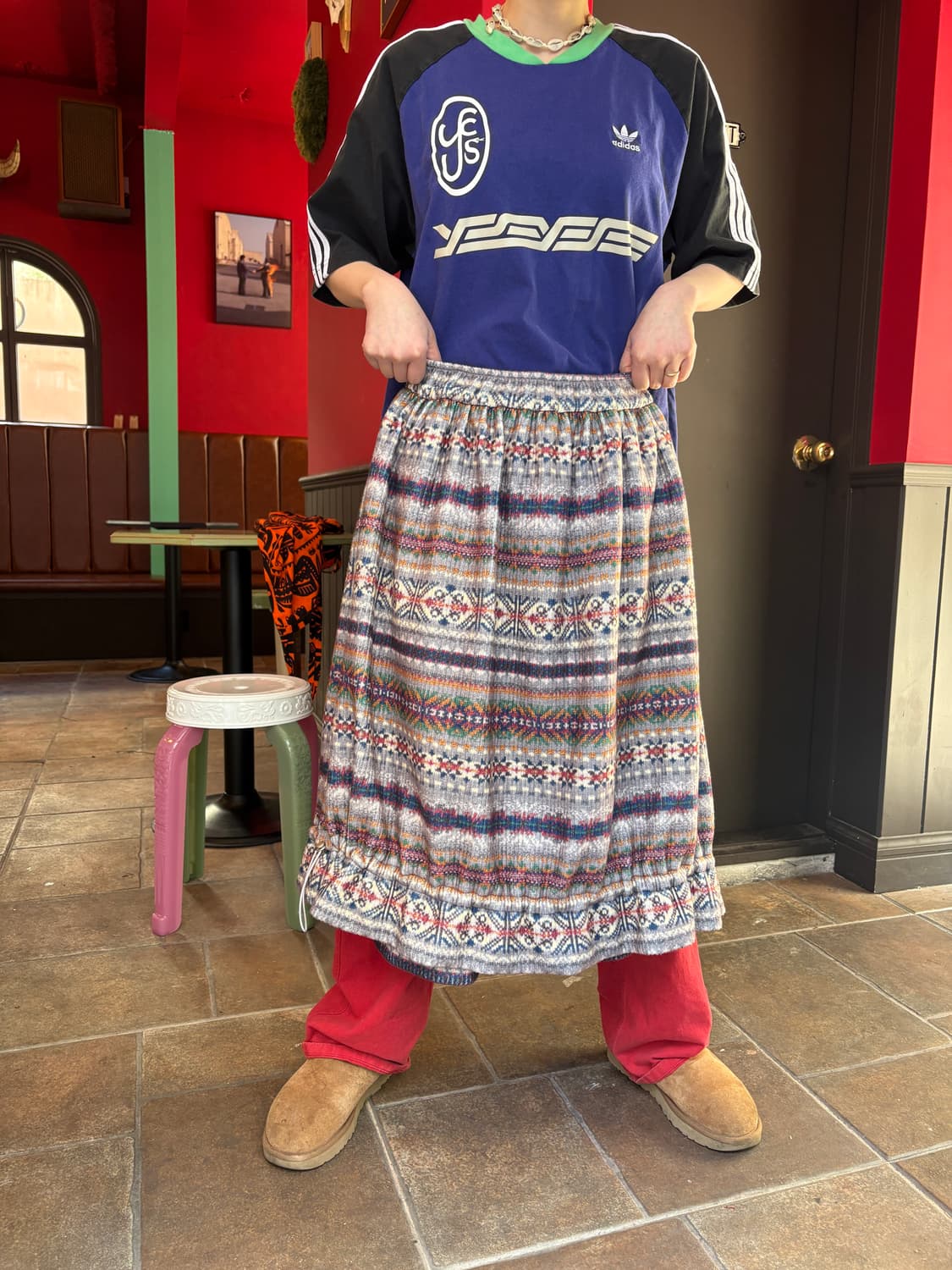 호쿠스포쿠스 노르딕패턴치마 상품이미지1