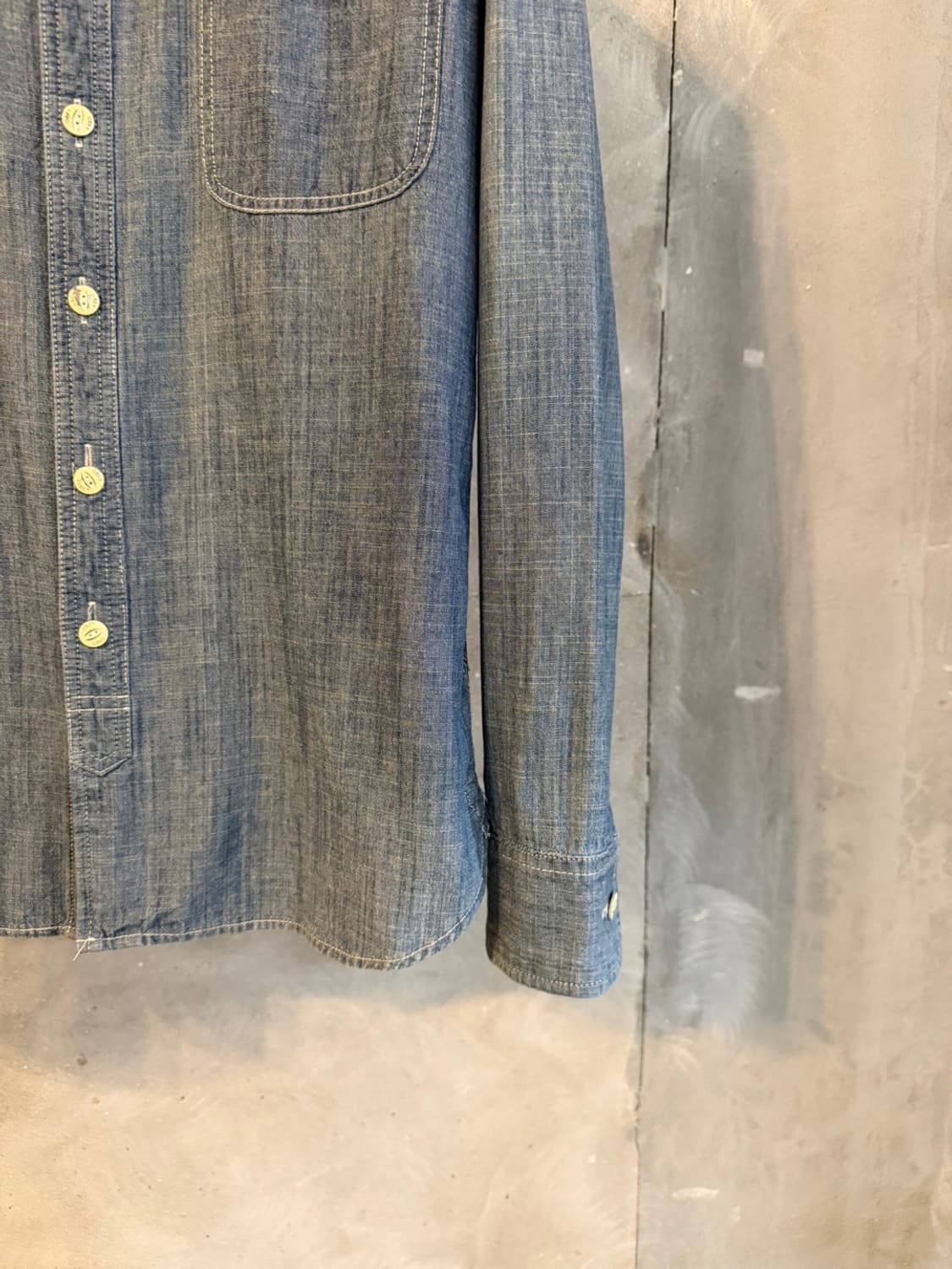 오베이 프로파간다 샴브레이 셔츠 슬림100 상품이미지7