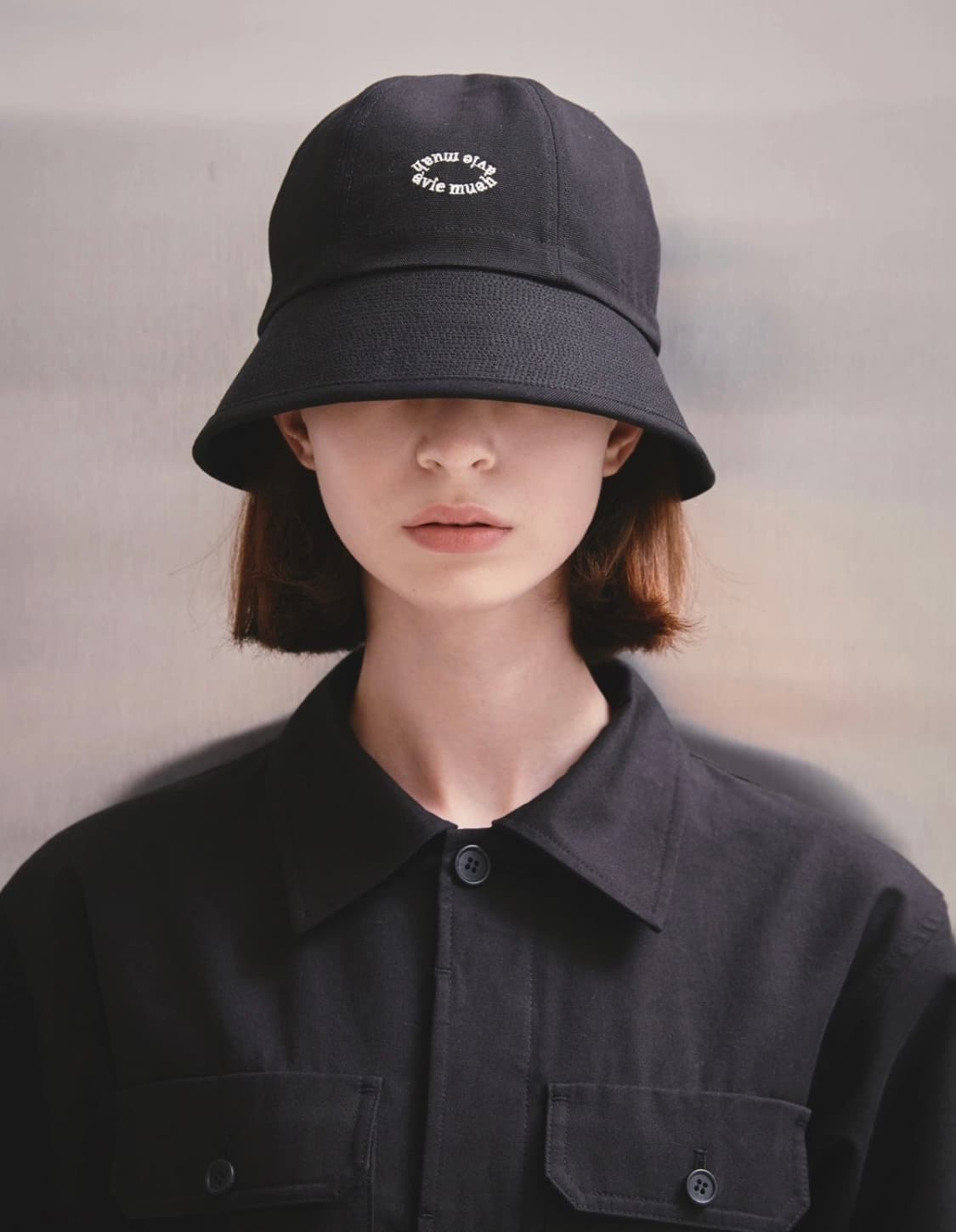 아비에무아 옥스포드 버킷햇 블랙 새상품 상품이미지7