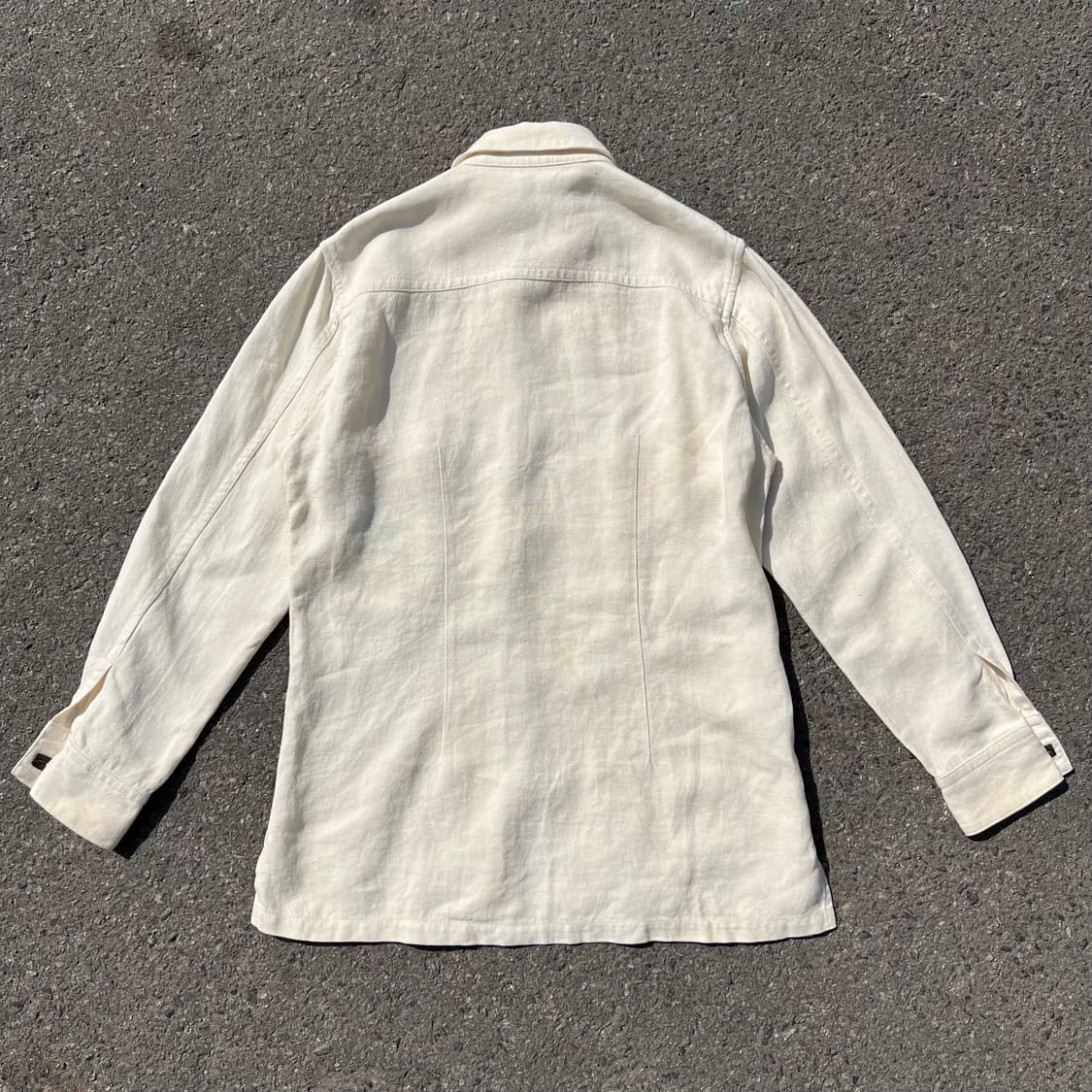 요지 야마모토 2011AW 언밸런스 린넨 자켓 상품이미지7