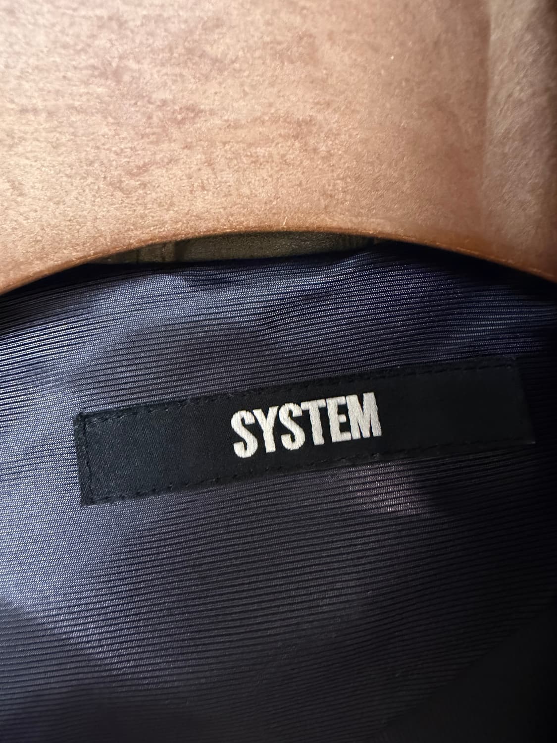 (100) System 시스템 사선 락시크 양가죽 자켓 상품이미지8