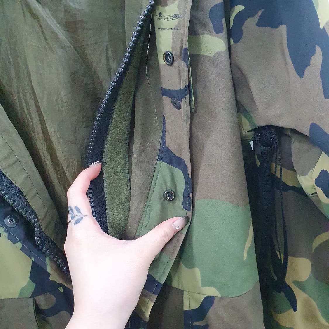 추2XL-3XL 미군 남성 우드랜드 오리지널 카모 파카 후드 자켓 상품이미지6