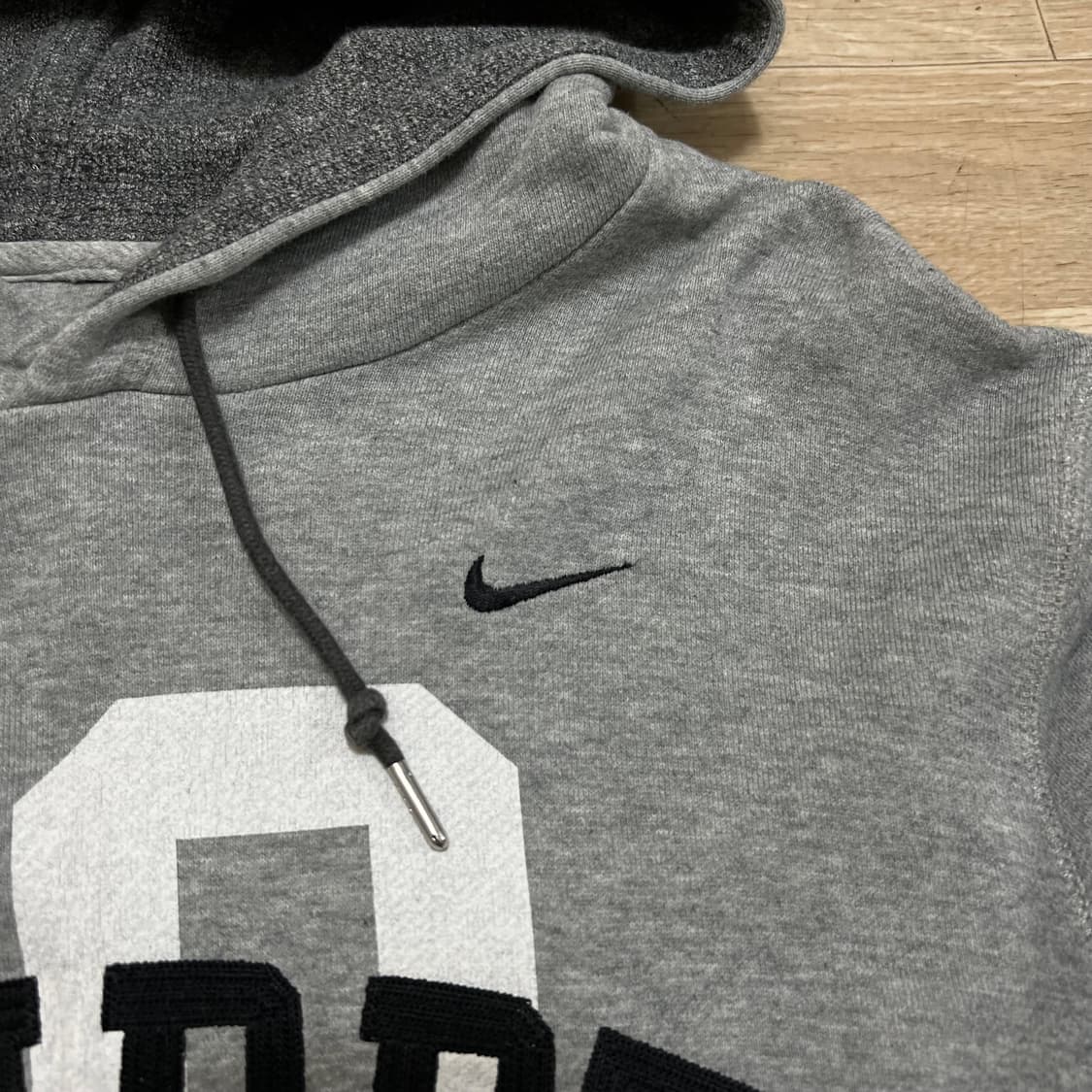 나이키 애슬레틱 뎁트 빅로고 후드 티셔츠 [그레이] M/95 상품이미지4