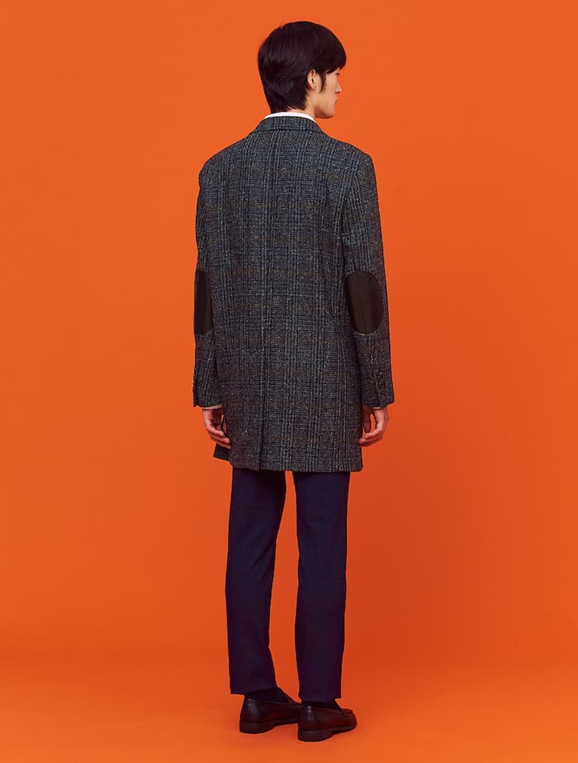 (새상품)빈폴 네이비 해리스트위드 싱글체스터 코트 105 상품이미지6