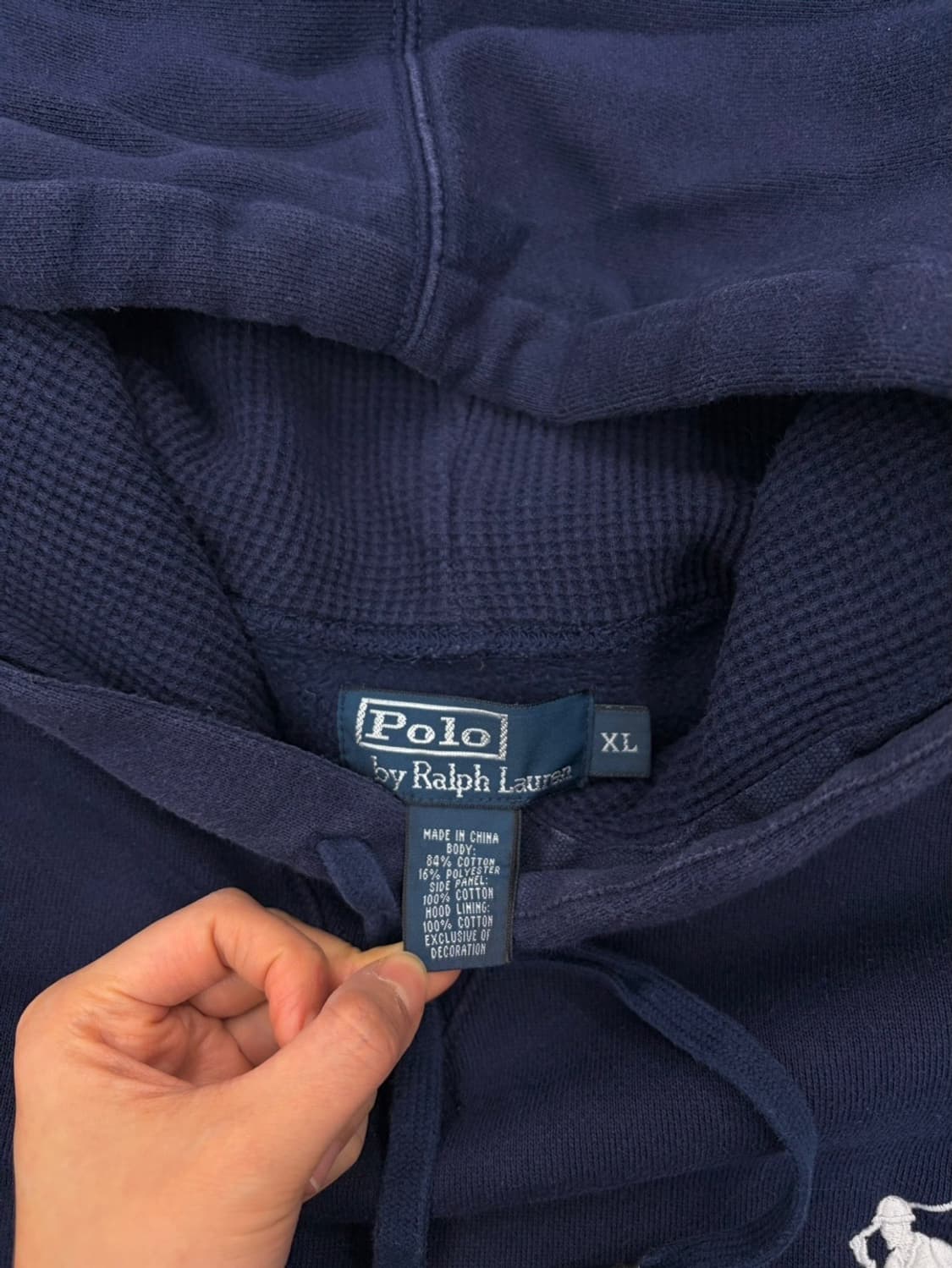 00s 폴로 빅포니 후드티 네이비 (XL) 상품이미지3