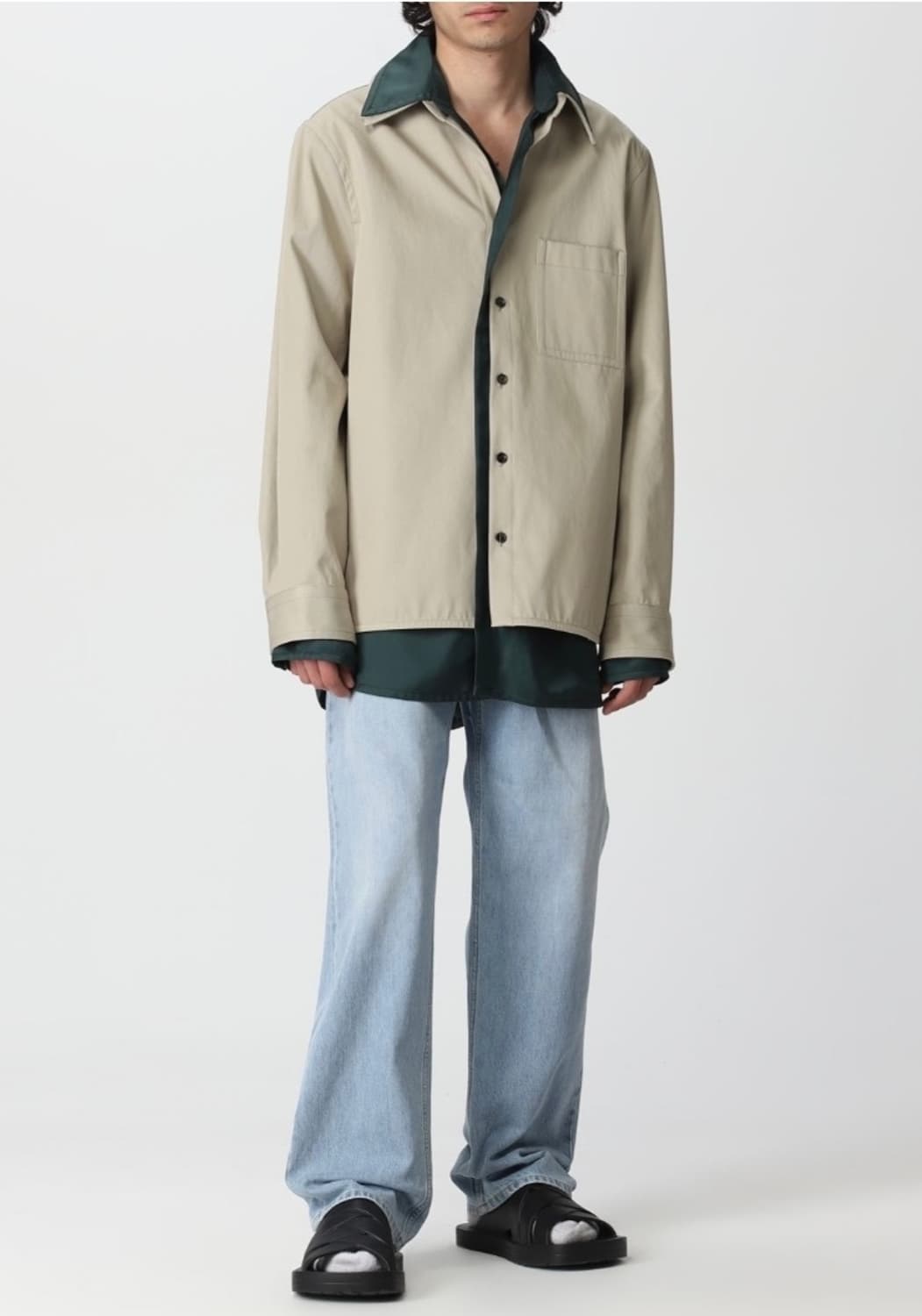 50 / 보테가베네타 코튼 리넨 블렌드 레이어드 셔츠 상품이미지9