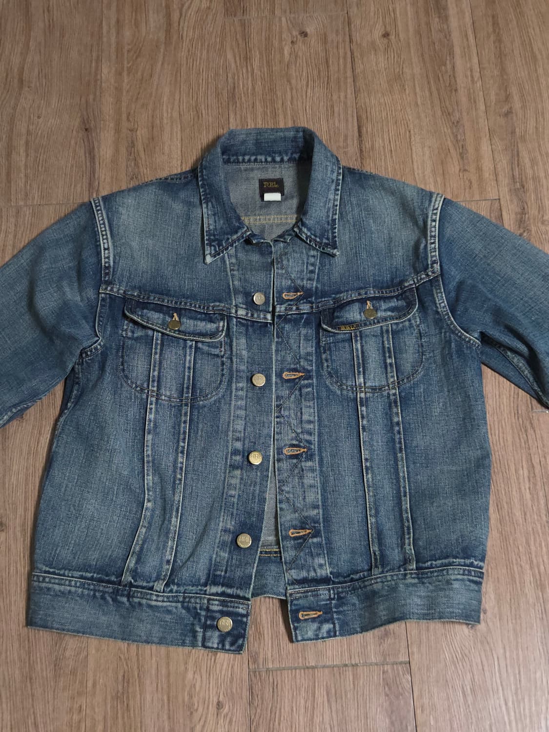 M) 더블알엘 rrl lot271  데님 트러커 자켓 상품이미지2