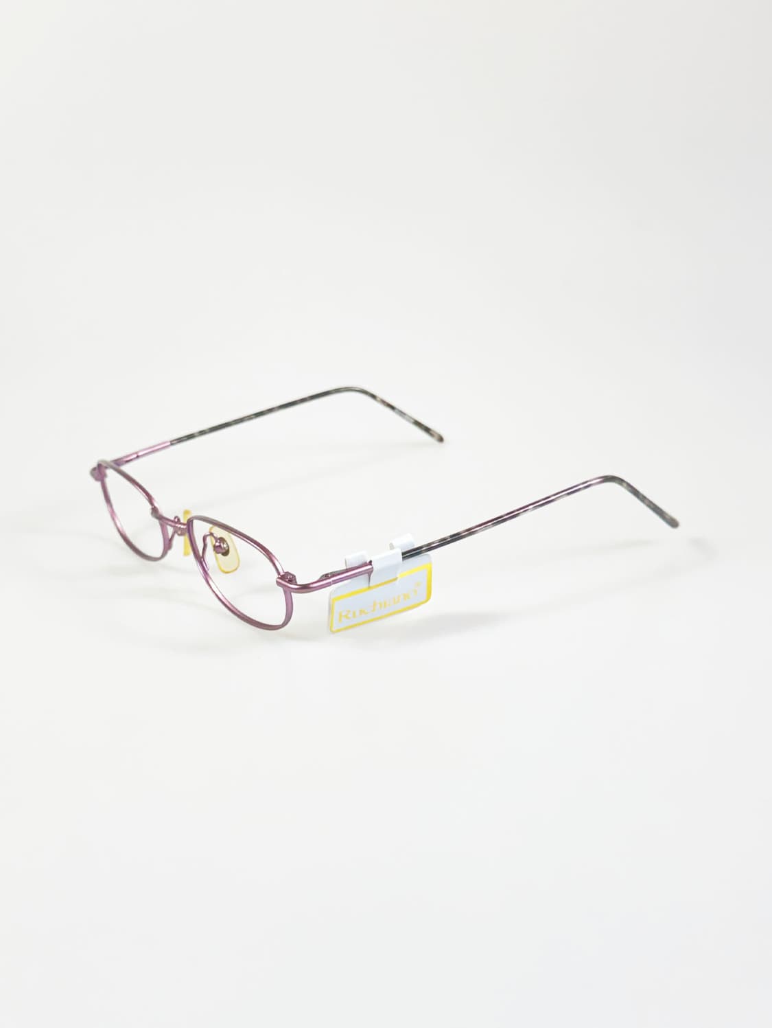 RUCHIANO 라이트 핑크 슬림 스퀘어 메탈 빈티지 안경 상품이미지3