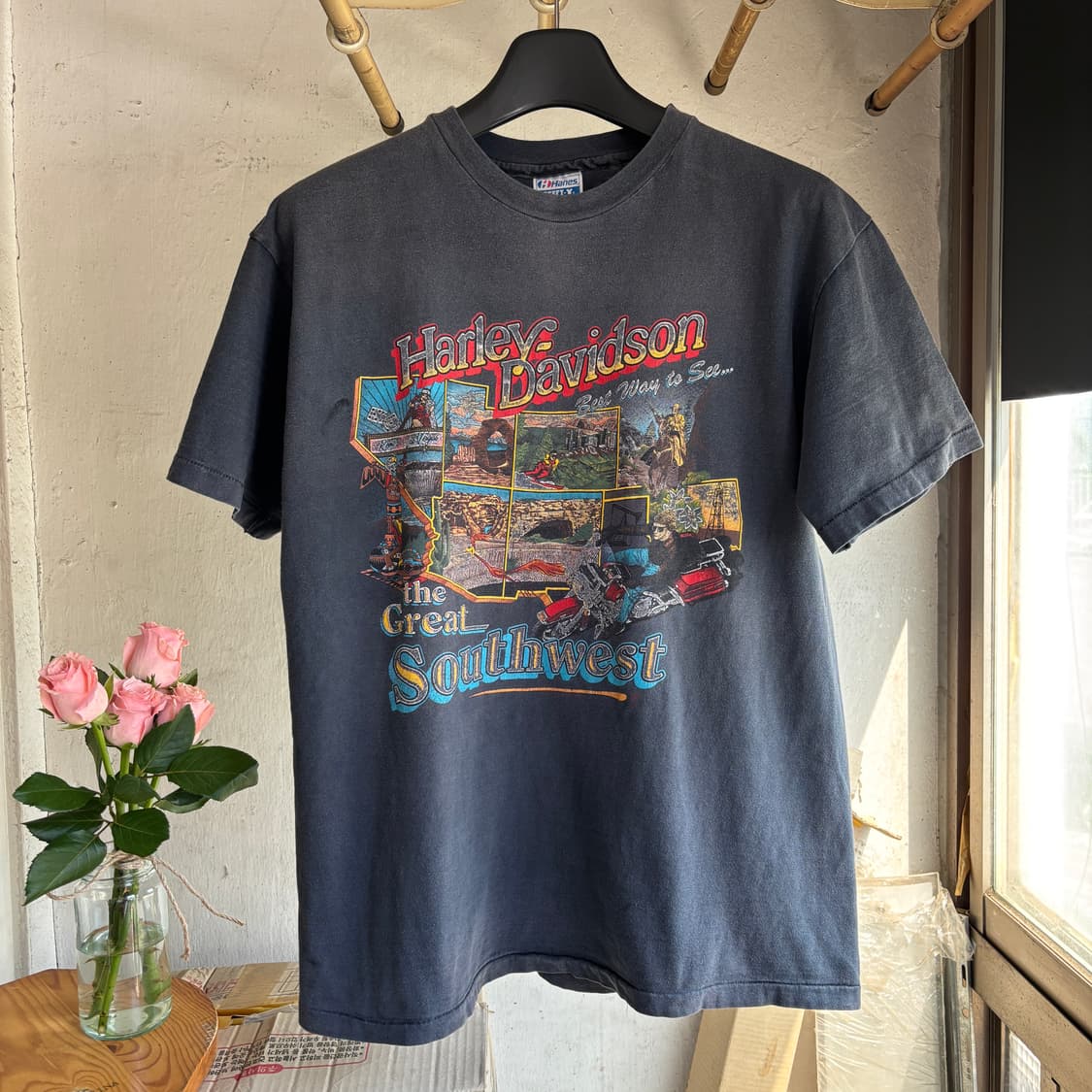 80s 빈티지 할리데이비슨 반팔 티셔츠 상품이미지3