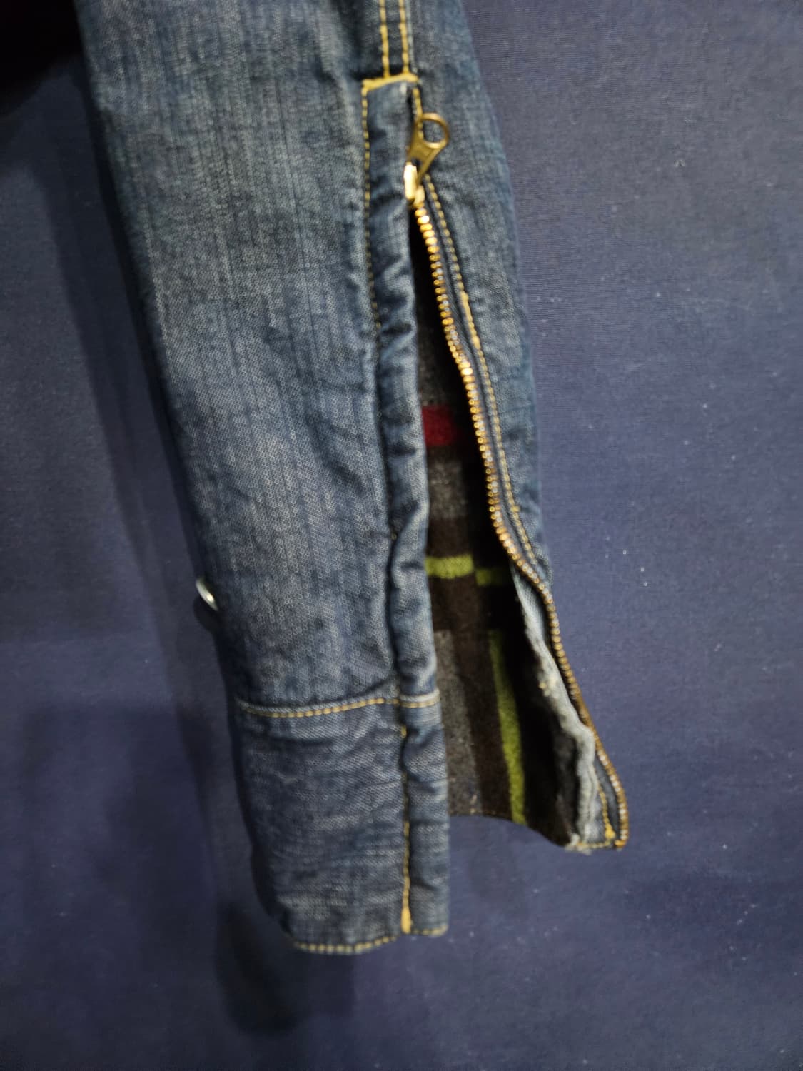 엔 진스 네이비 남성 슬림핏 90 빈티지 데님자켓  상품이미지6