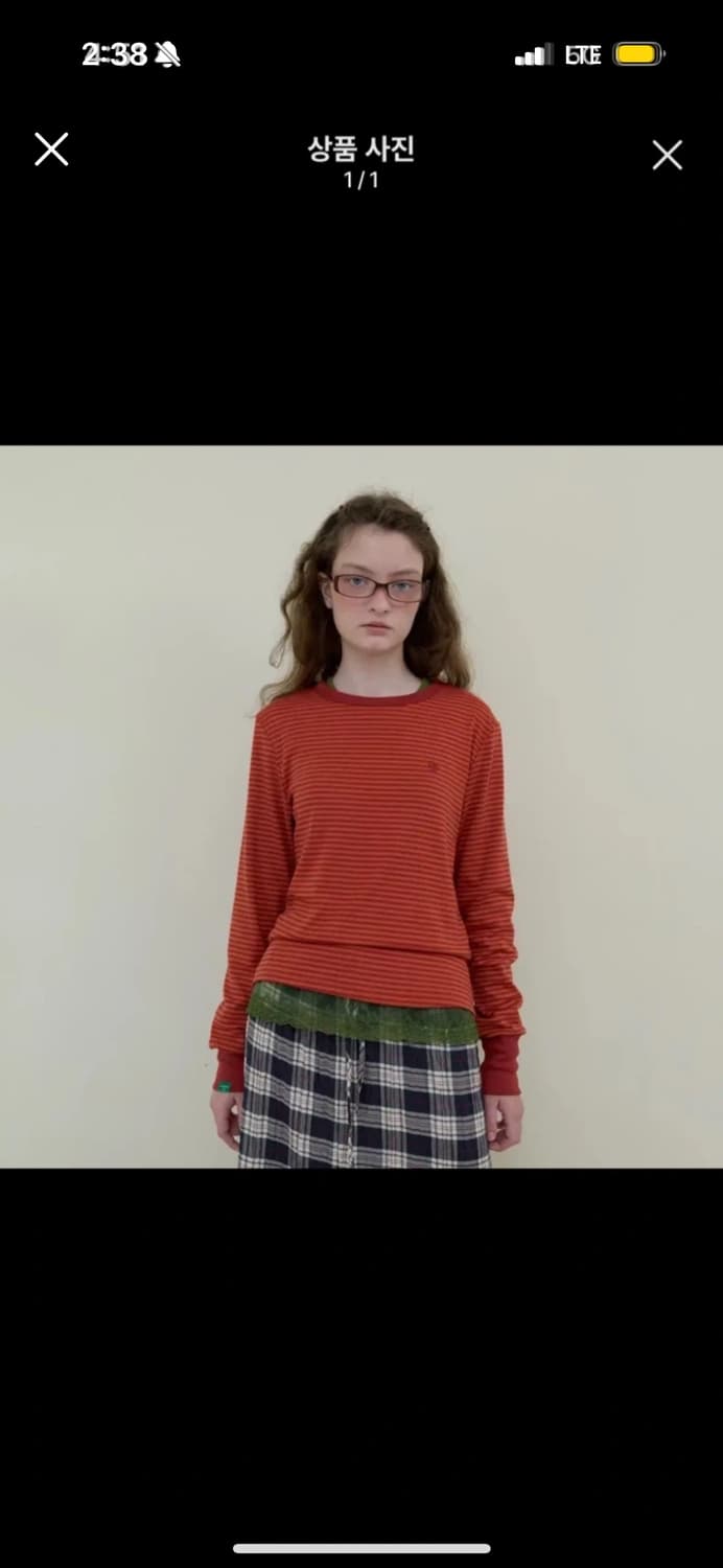 노컨텐츠 스트라이프 티셔츠 상품이미지1