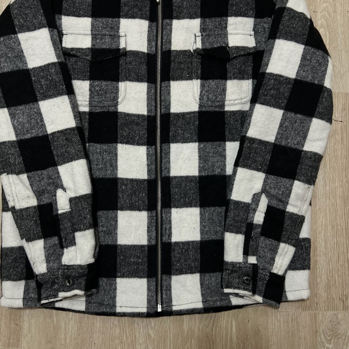 세인트페인 누빔 체크 코치자켓 M/95  상품이미지3