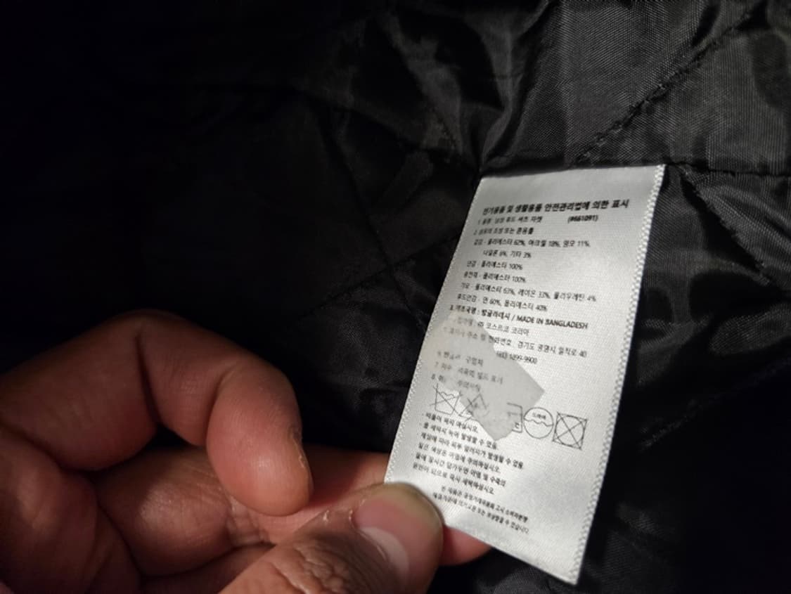 스트릿 체크 누빔 후드 자켓 상품이미지5