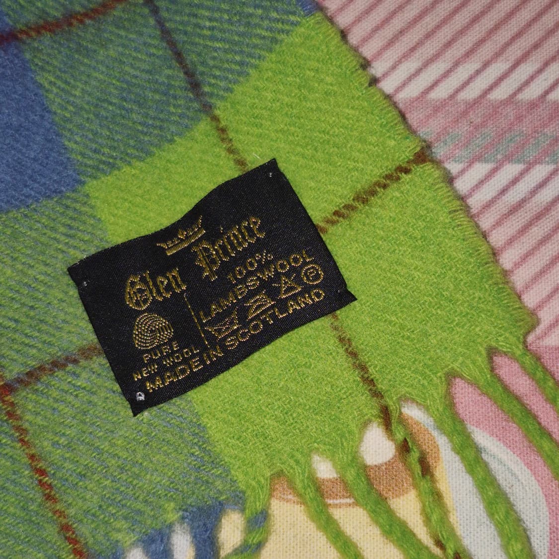 05s 히스테릭글래머 베어 타탄 체크 울 100% 머플러 상품이미지9