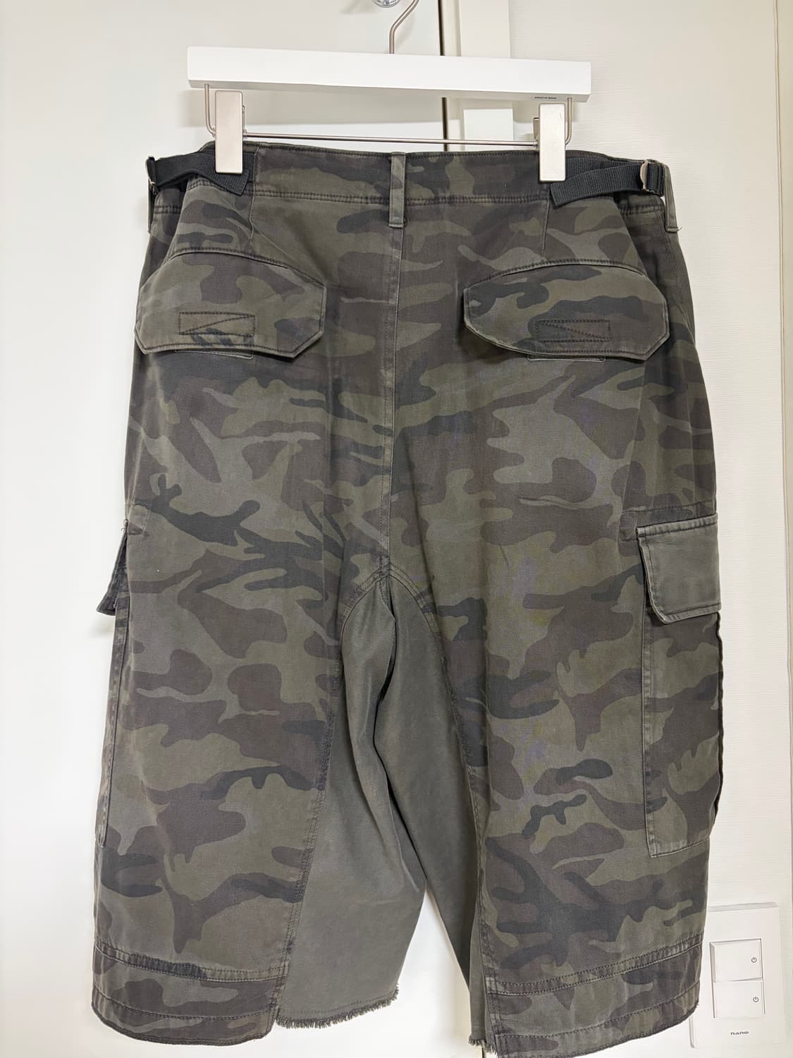 폴리테루 카고 버뮤다 팬츠 카모 올리브 상품이미지2