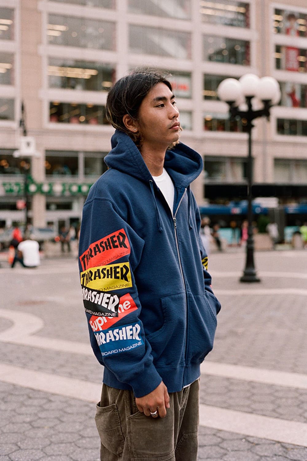 21AW SUPREME X THRASHER 멀티로고 후드집업 상품이미지3