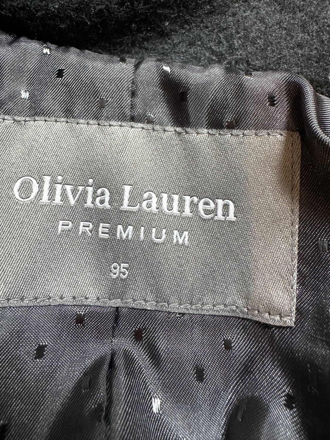 올리비아로렌 프리미엄 밍크퍼 울 캐시미어 코트 상품이미지3