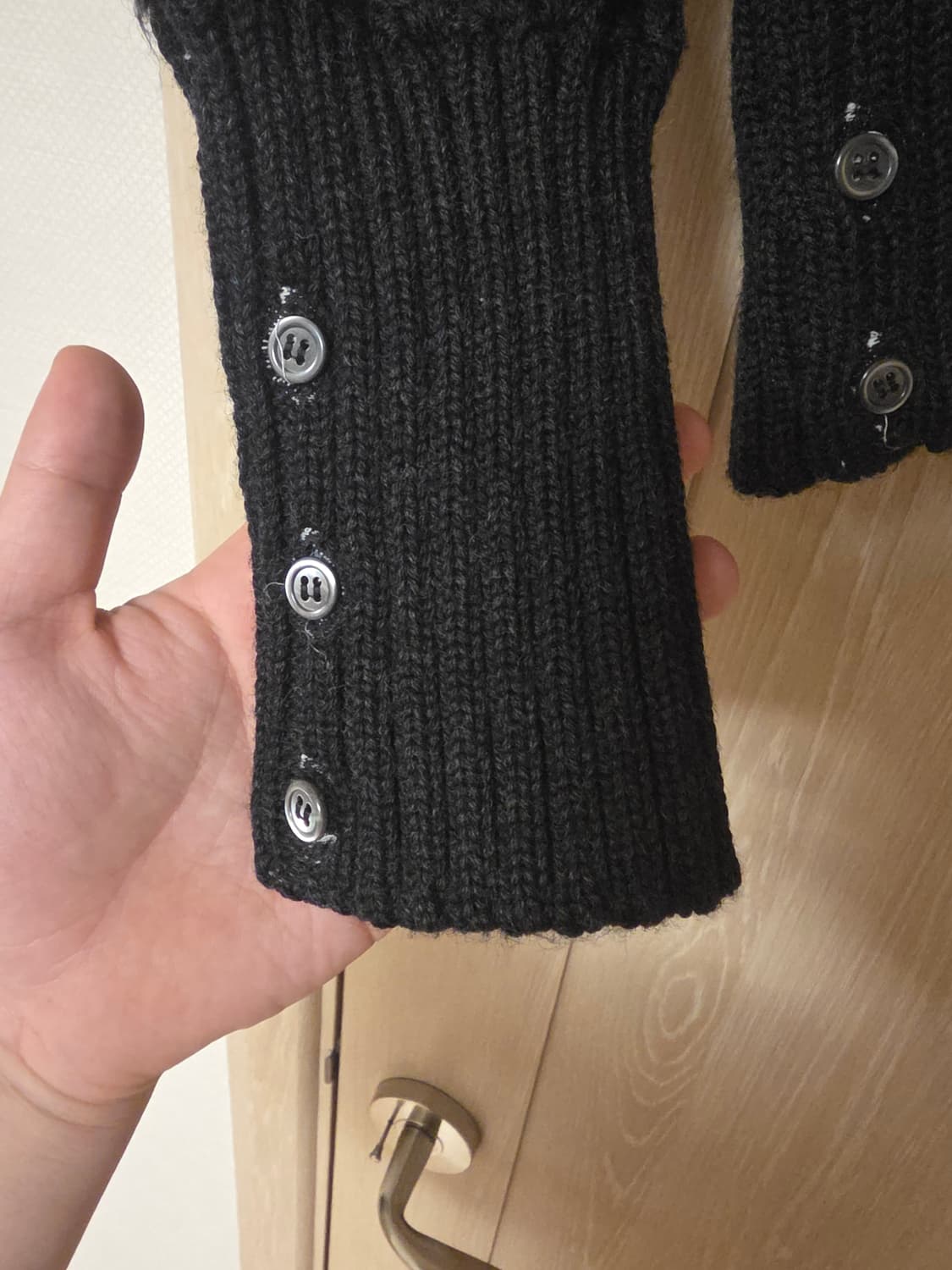 [ 3size ] 톰브라운 아란 케이블 니트 다크그레이 상품이미지5