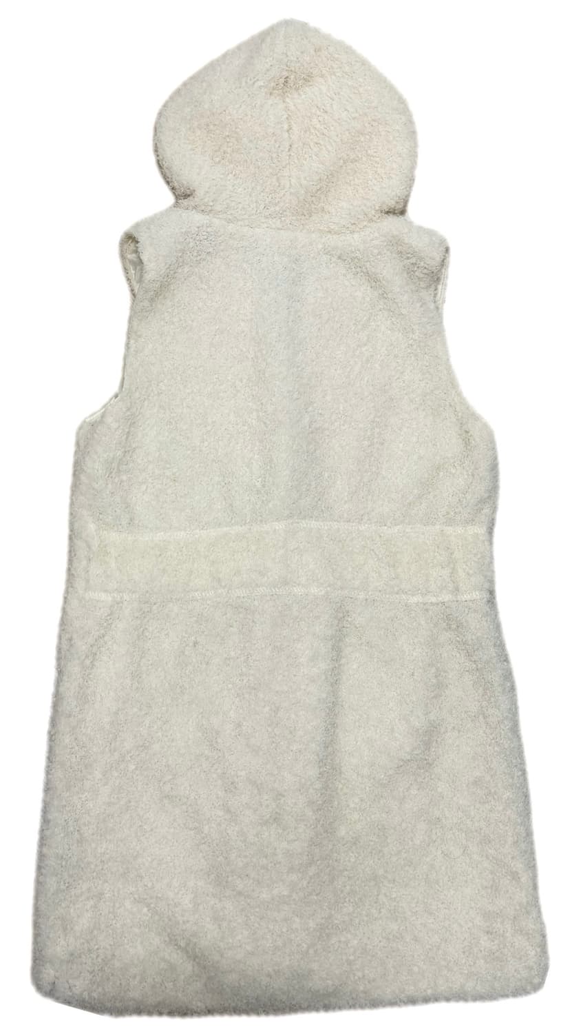 빈티지 하프 기장 퍼 베스트 아이보리 상품이미지3