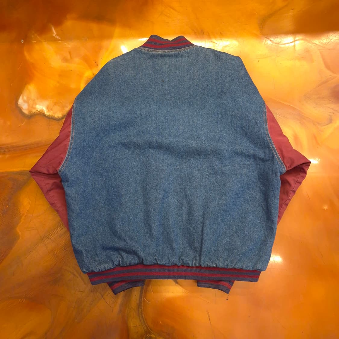 Tri-Mountain 데님 바시티 자켓 2XL 상품이미지2