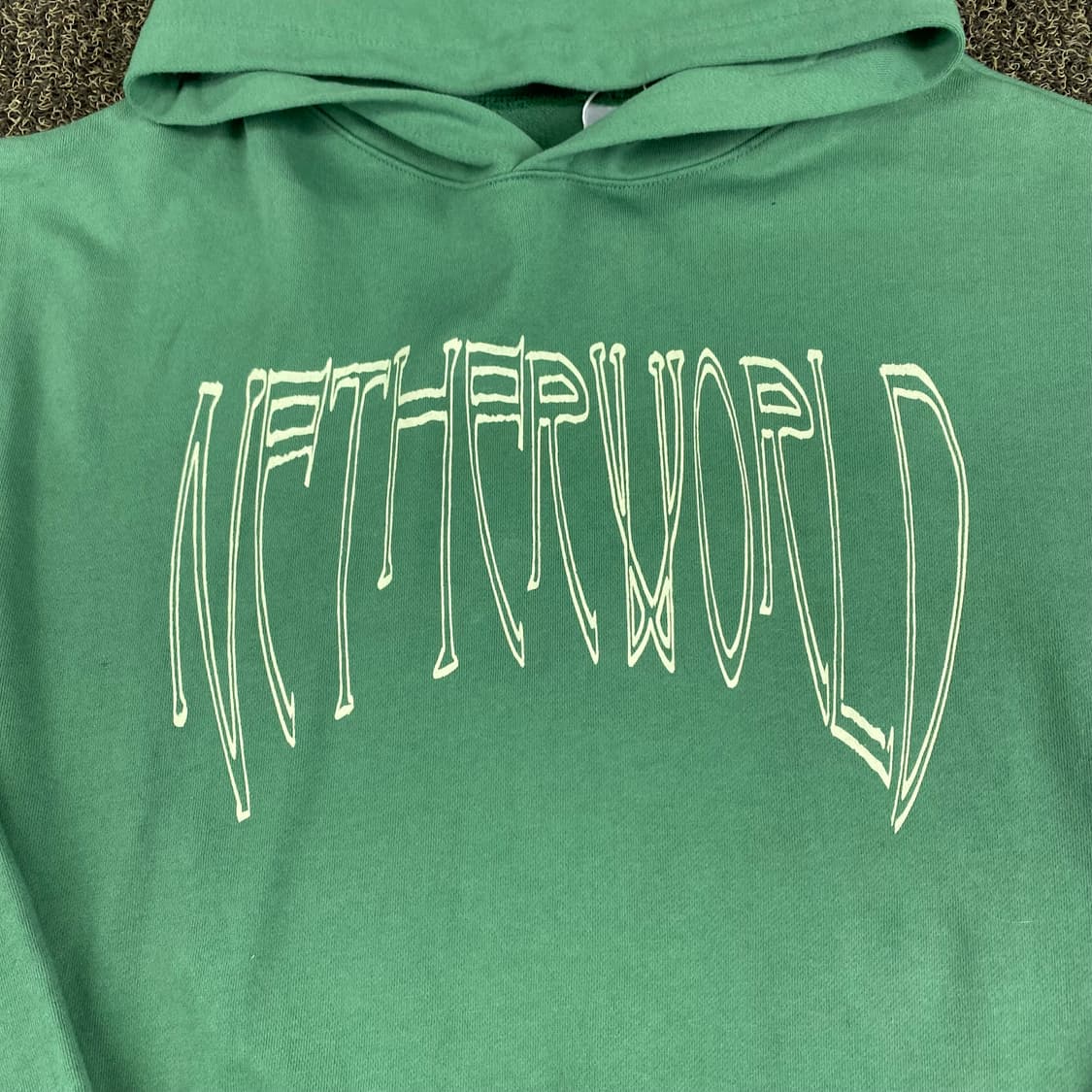 네더월드 빅로고 그린 후드 티 상품이미지3