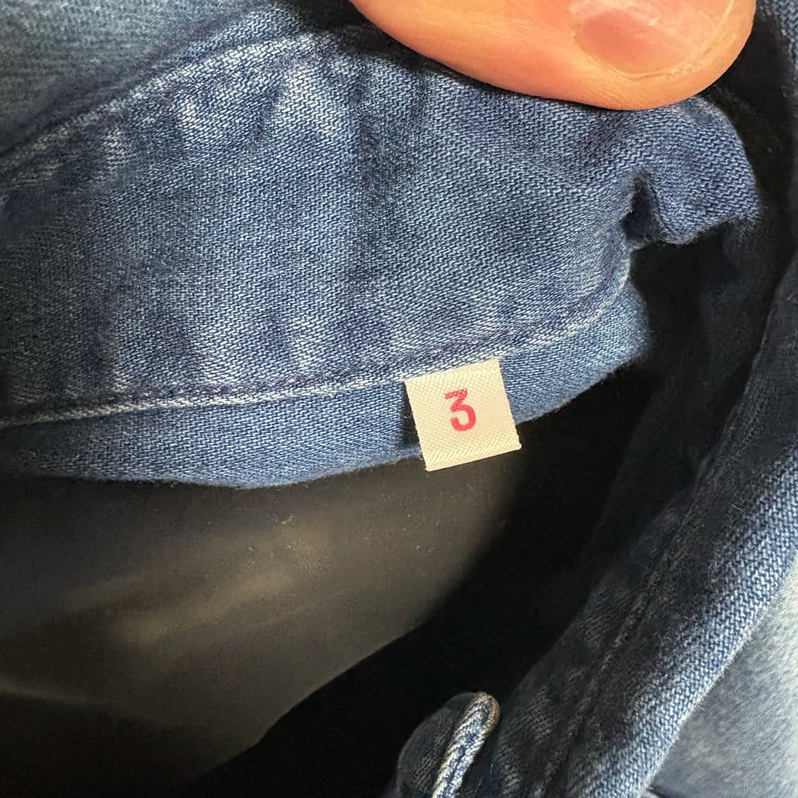 블루블루 인디고 다이 워시드 데님셔츠 / 블루, 3 상품이미지5