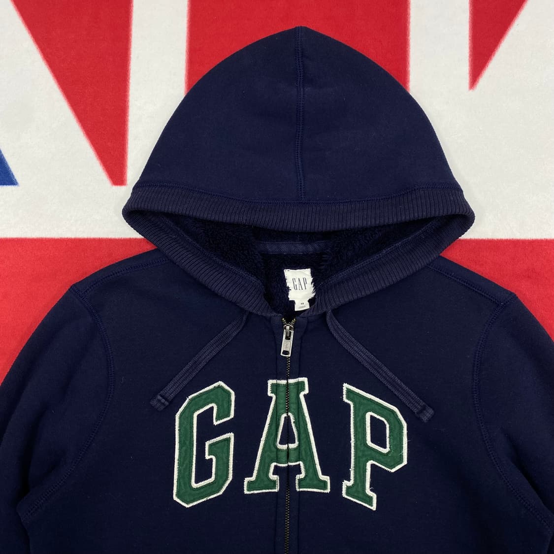 GAP 보아털 후드집업 XS 실측 S  상품이미지3