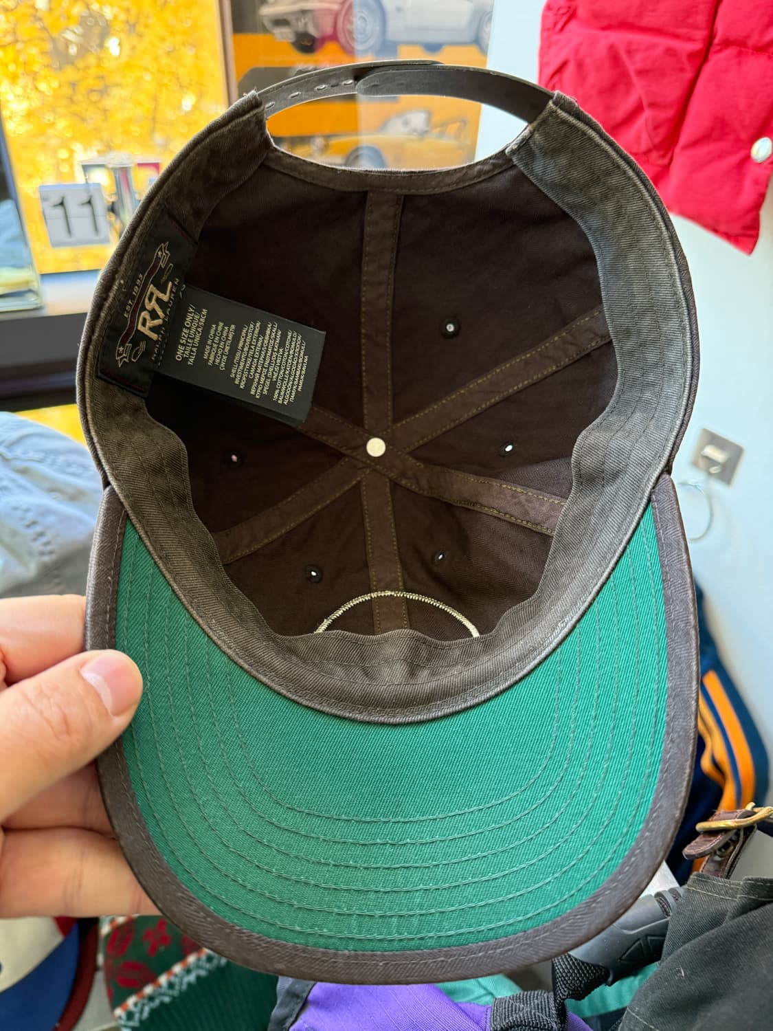 RRL 러스틱 브라운 윙로고 트윌 볼캡 상품이미지2