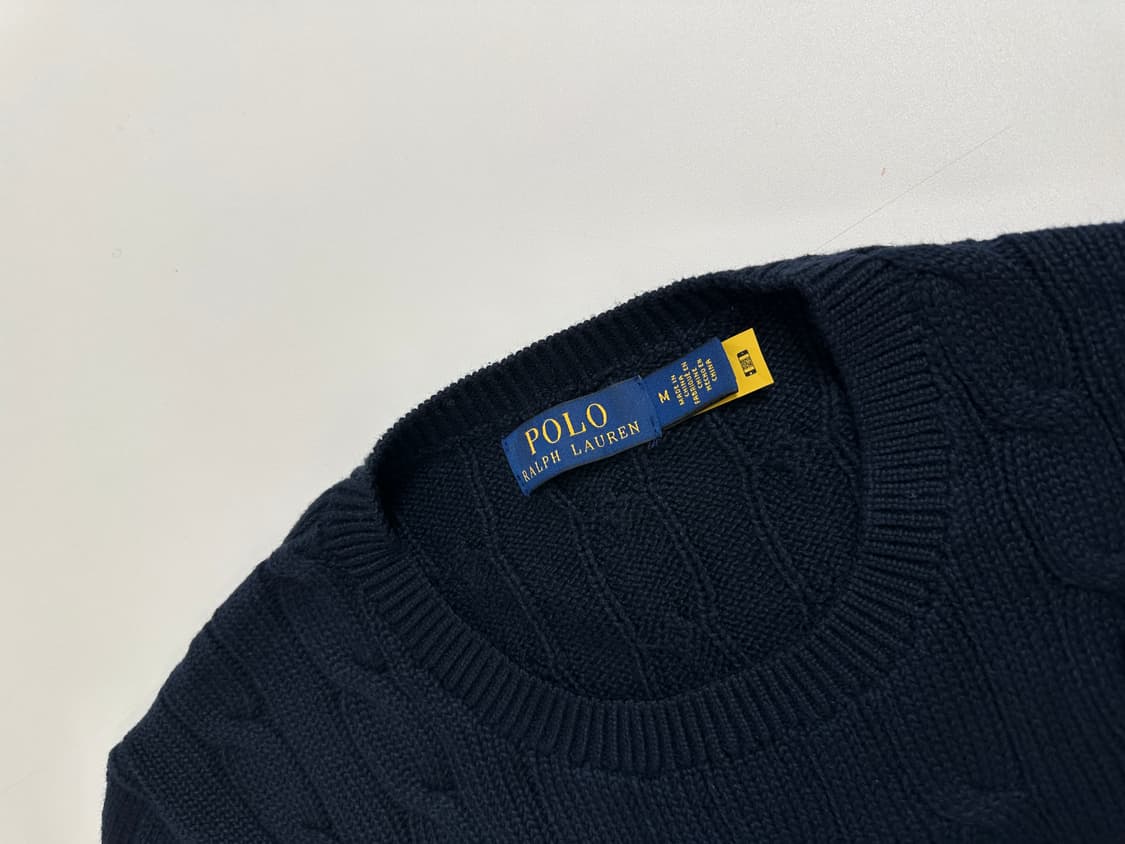 폴로 랄프로렌 케이블 반팔니트 M 상품이미지4