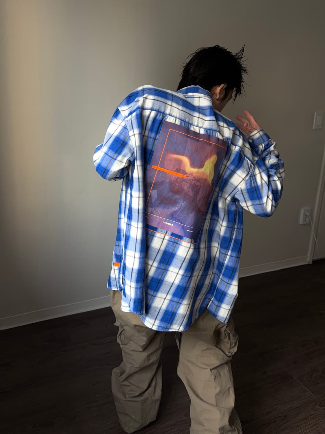 Dickies 앱스트랙트 프린트 체크 셔츠 상품이미지7