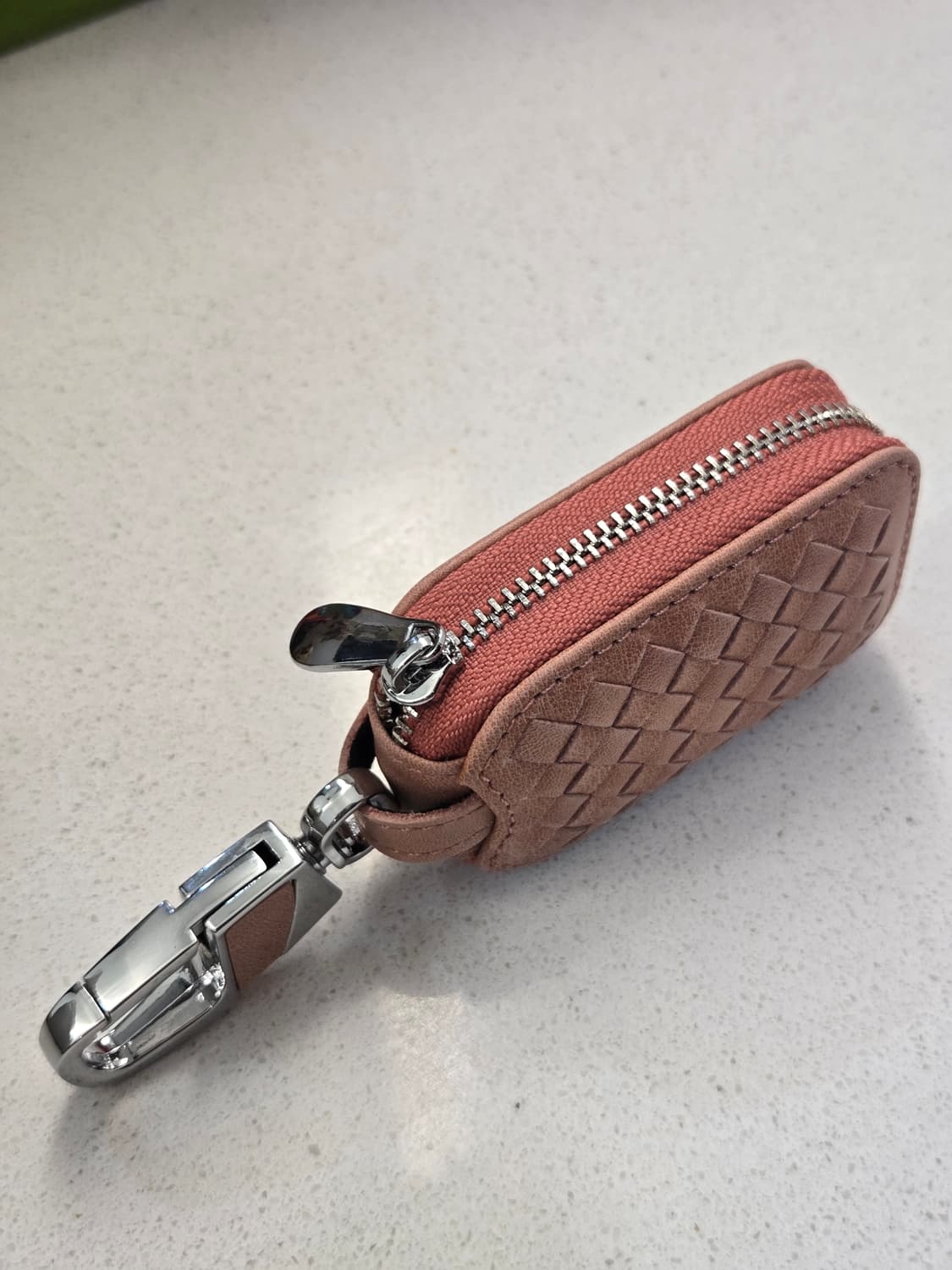 소가죽 키 케이스 핑크 새상품 상품이미지2