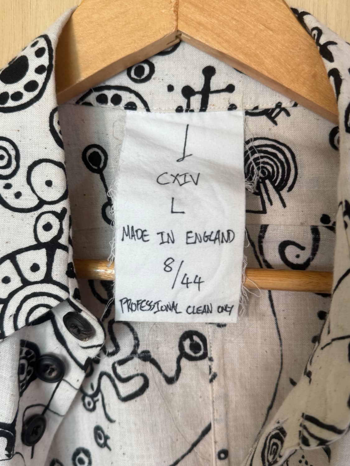 존 알렉산더 스켈톤 패턴 셔츠 L사이즈 상품이미지1