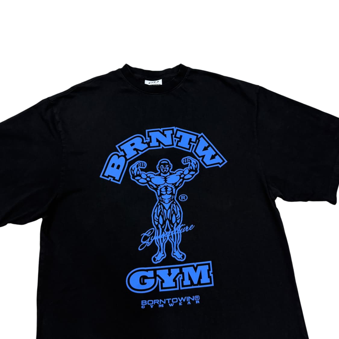 본투윈 레이즈본 오버핏 반팔티 블랙 3 상품이미지2