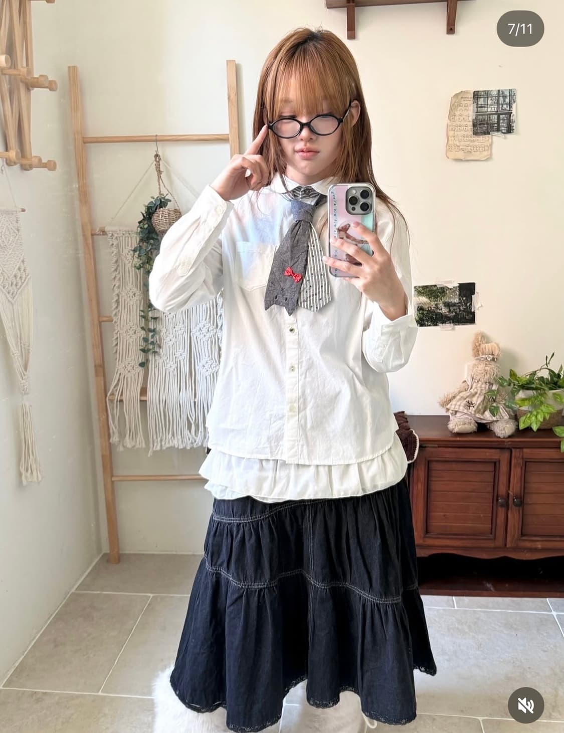 코코모리빈티지 고양이 넥타이 코디 세트 상품이미지3
