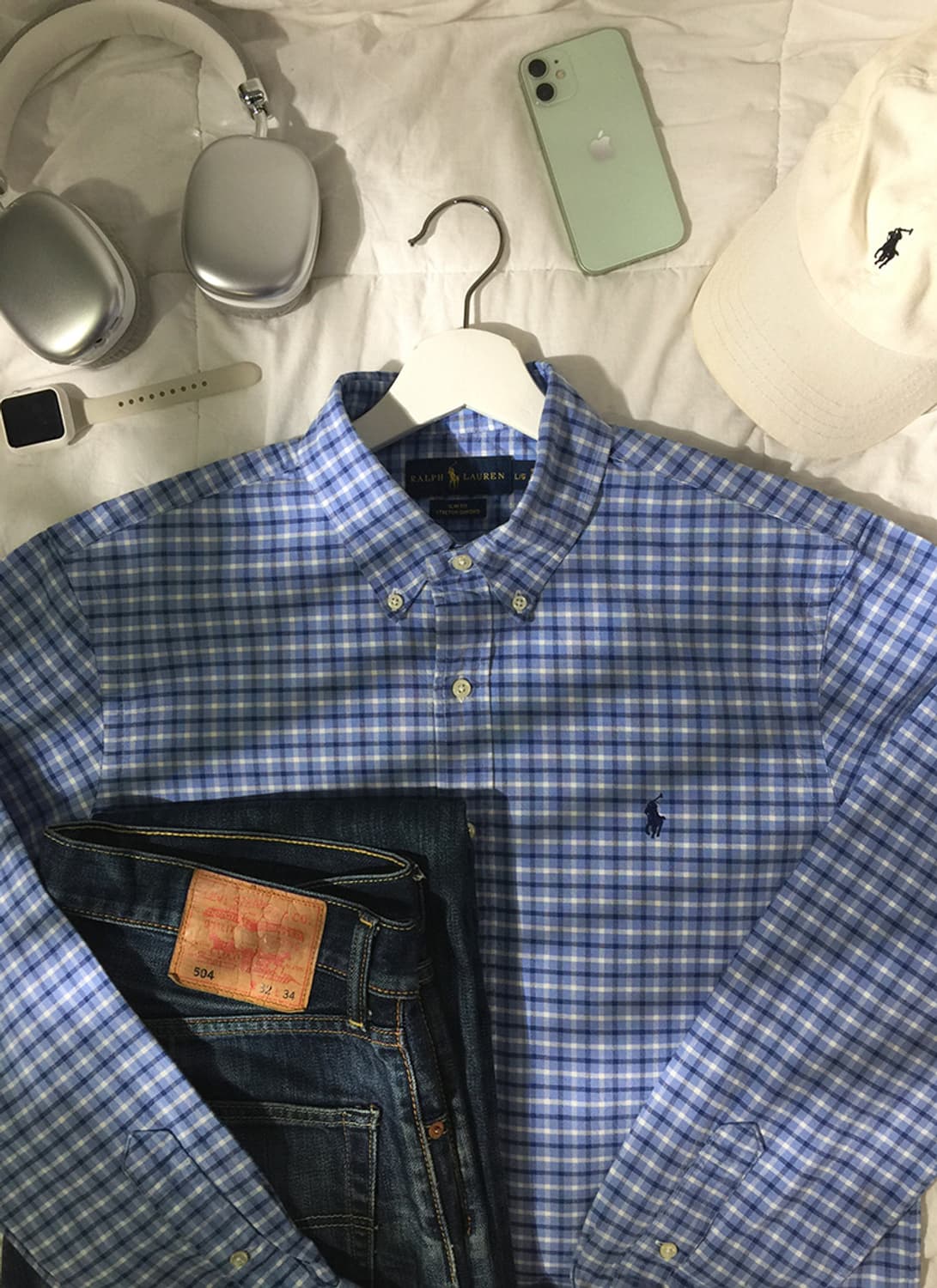 (MAN) 폴로랄프로렌 체크셔츠 L 상품이미지1