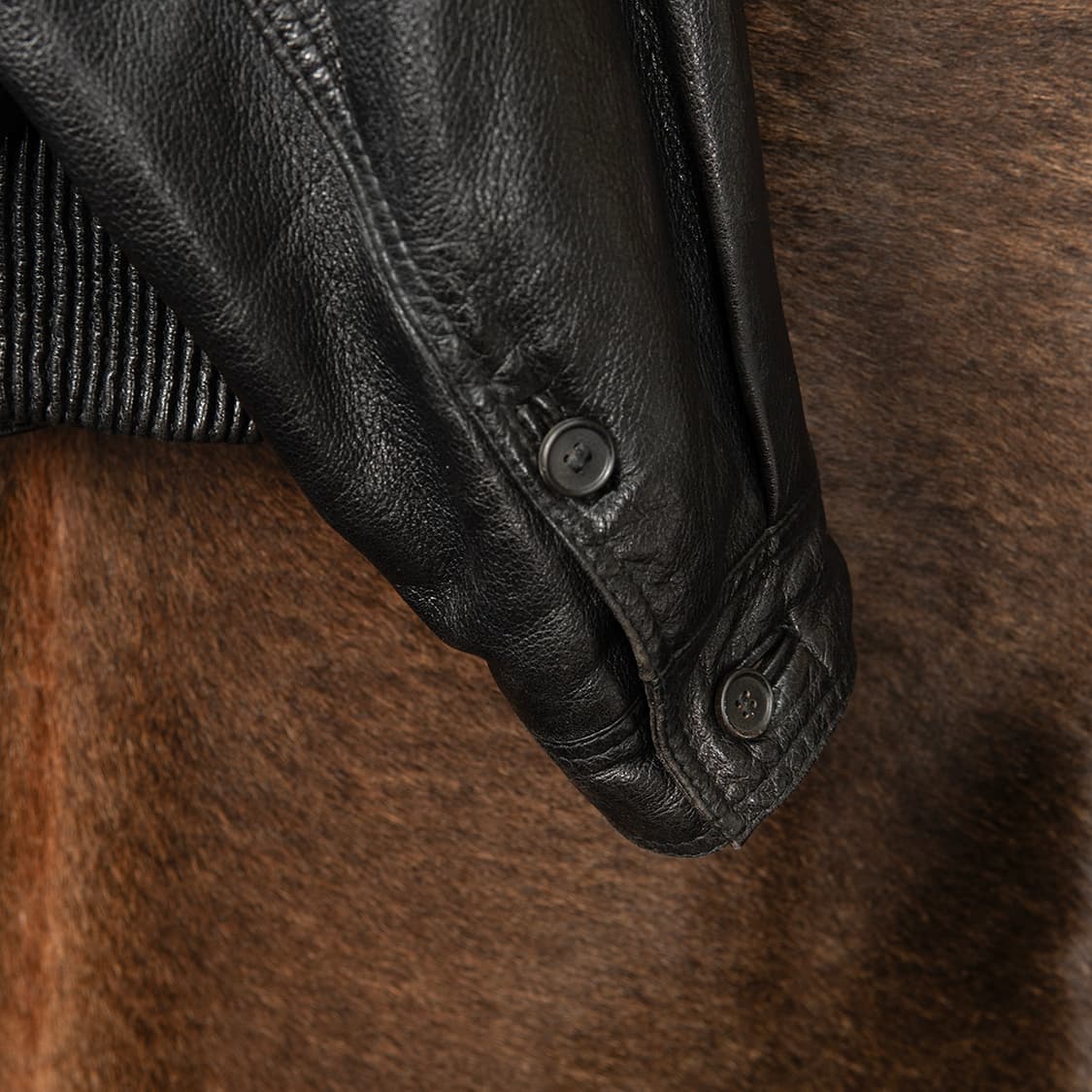 [115] 90s VERSACE 베르사체 레더 에비에이터 자켓  상품이미지7