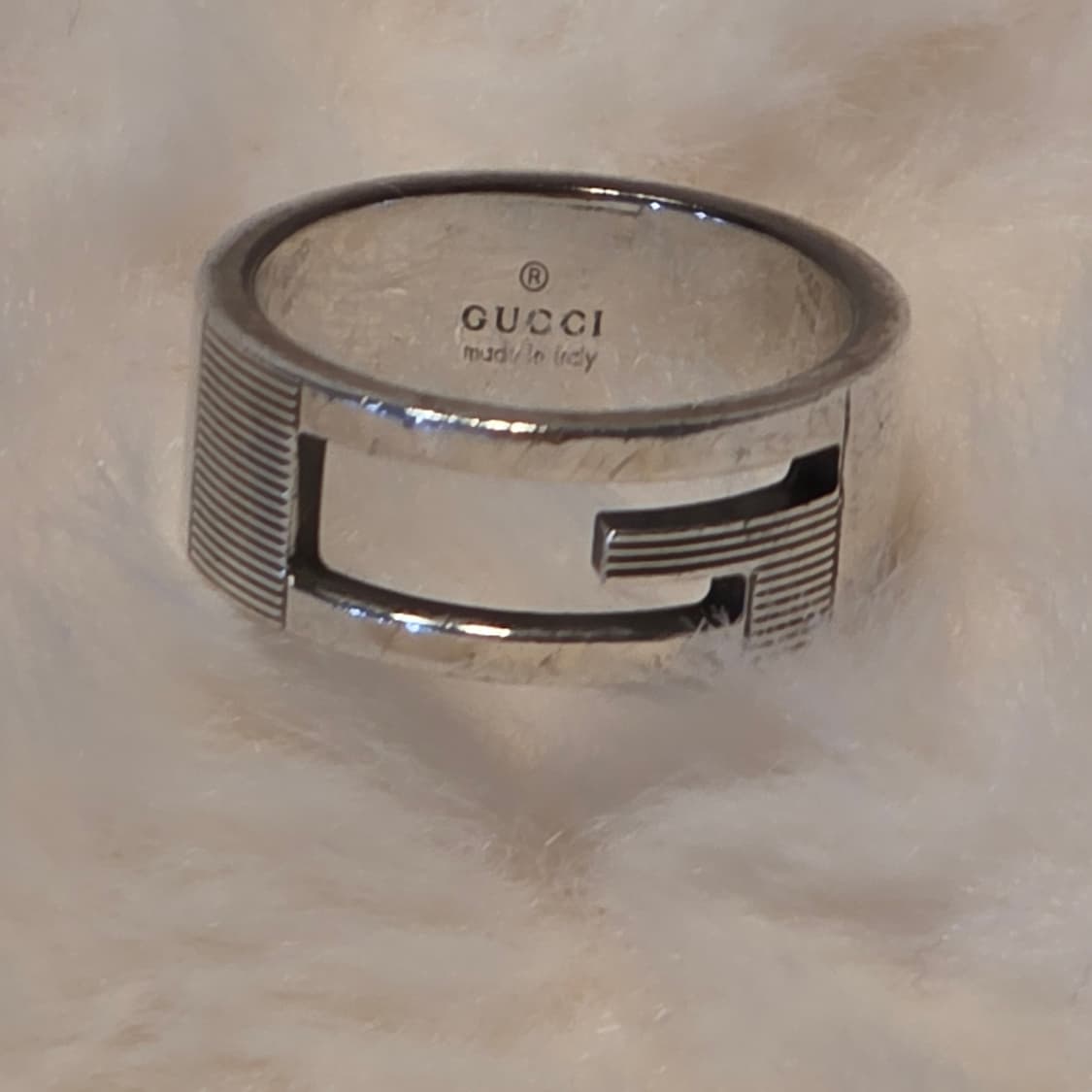 구찌 실버925 브랜디드 G 컷아웃 반지(14호) 상품이미지2