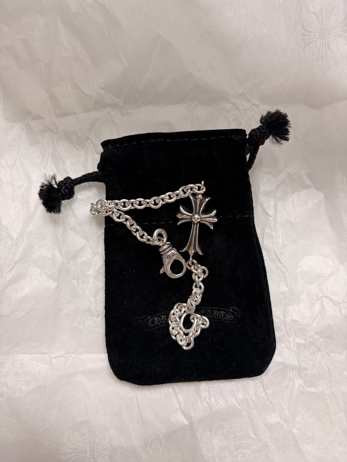 크롬하츠 타이니 CH 크로스 ne 체인 팔찌 상품이미지1