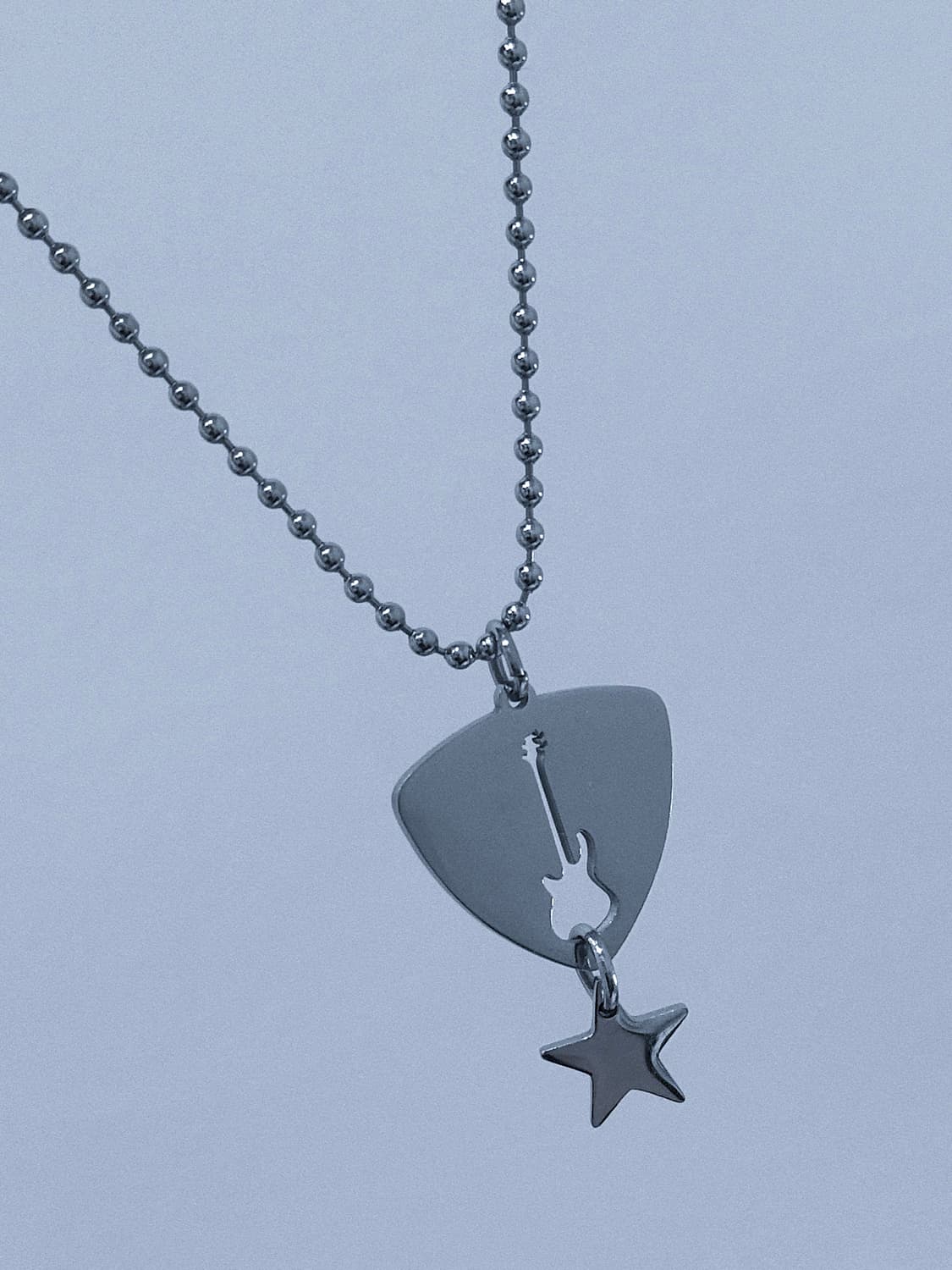 Guitar Pick Star Necklace 상품이미지3