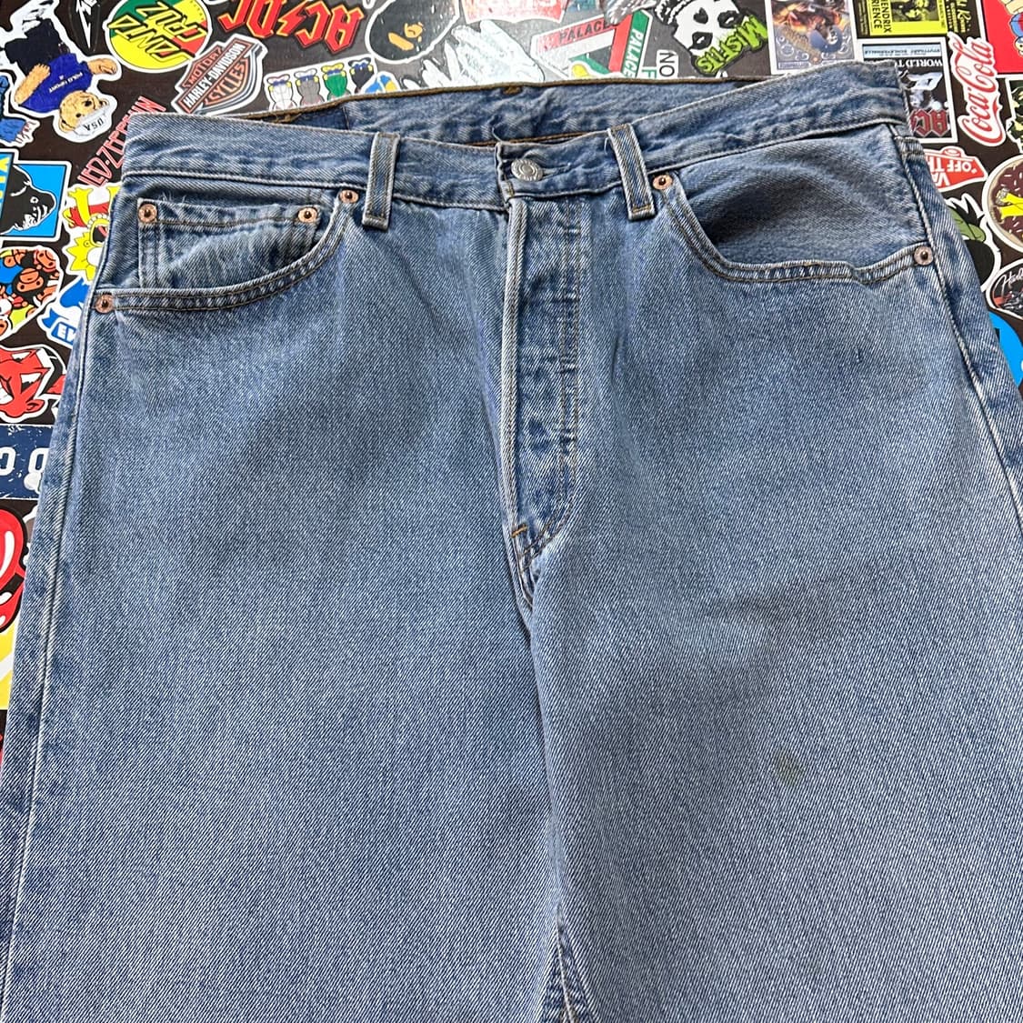 Early 00s USA 리바이스 501 블루 진 데님 팬츠 32 상품이미지5