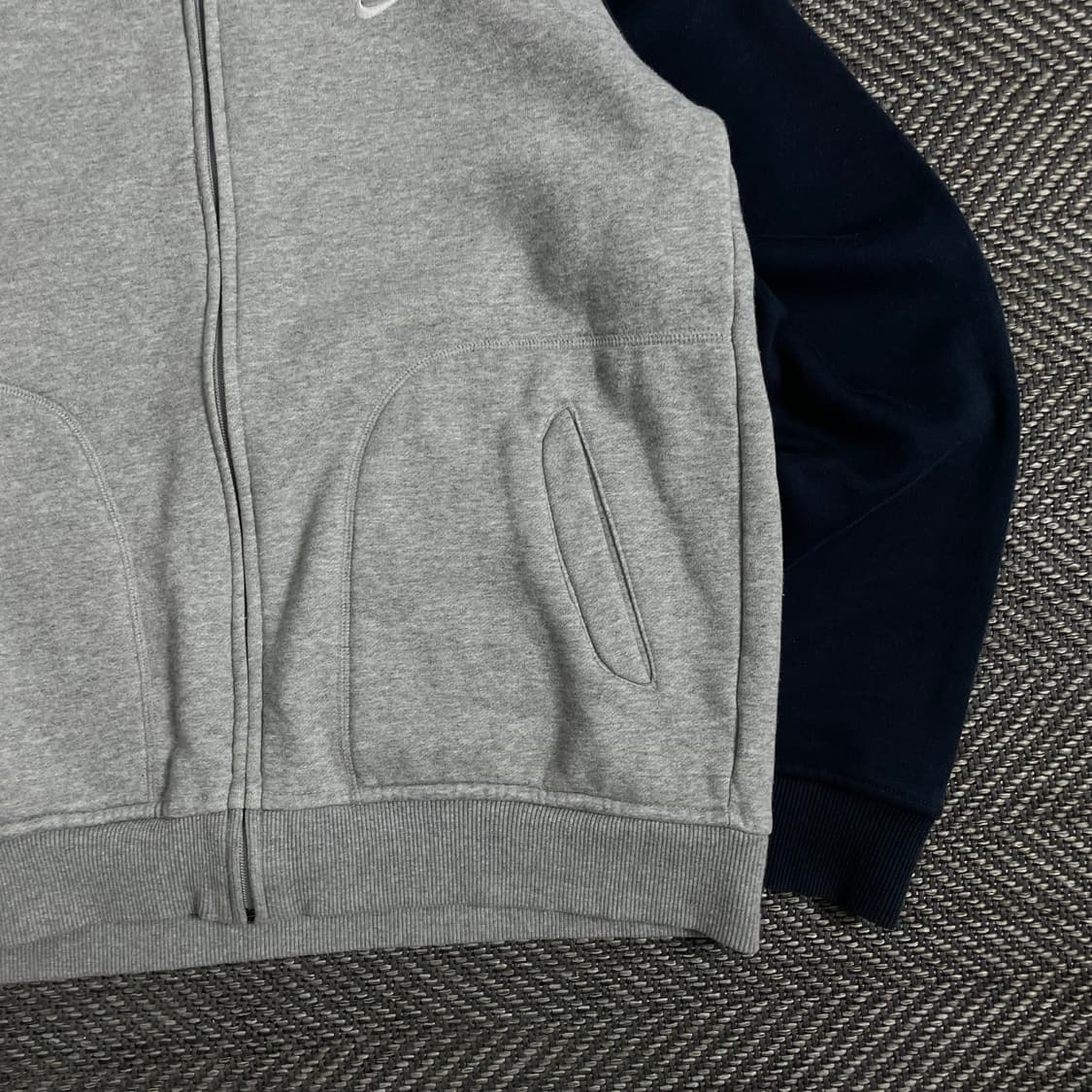 나이키 스우시로고 배색 스웻 집업 자켓o 2951 상품이미지4