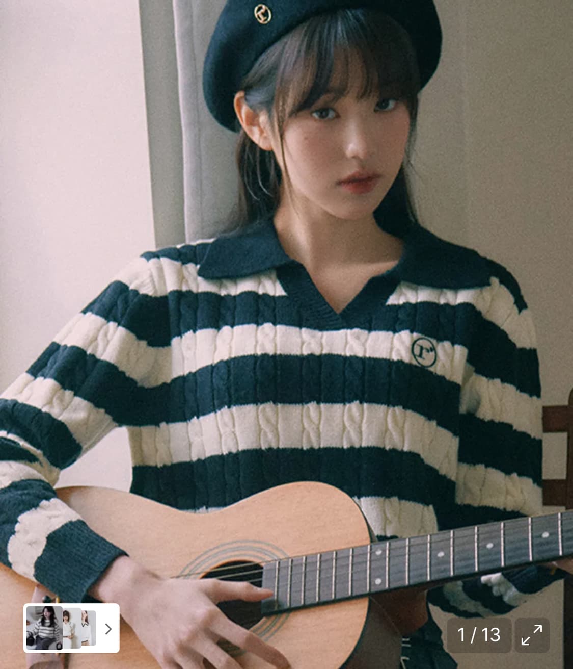 로라로라 스트라이프 니트 상품이미지1