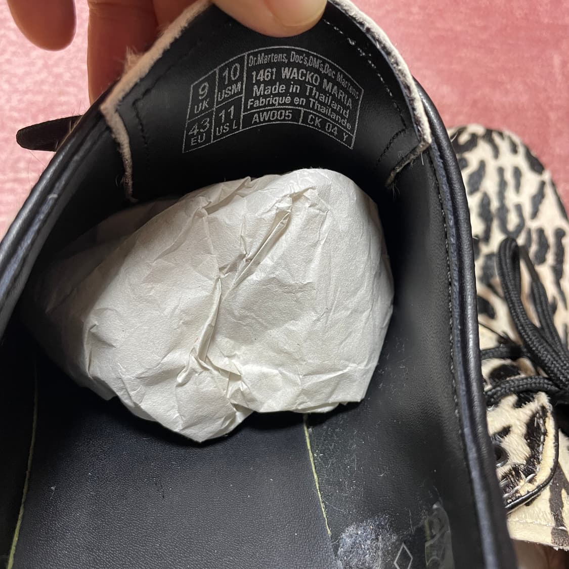 닥터마틴 1461 와코마리아 블랙앤화이트 타이거카모 송치 상품이미지5