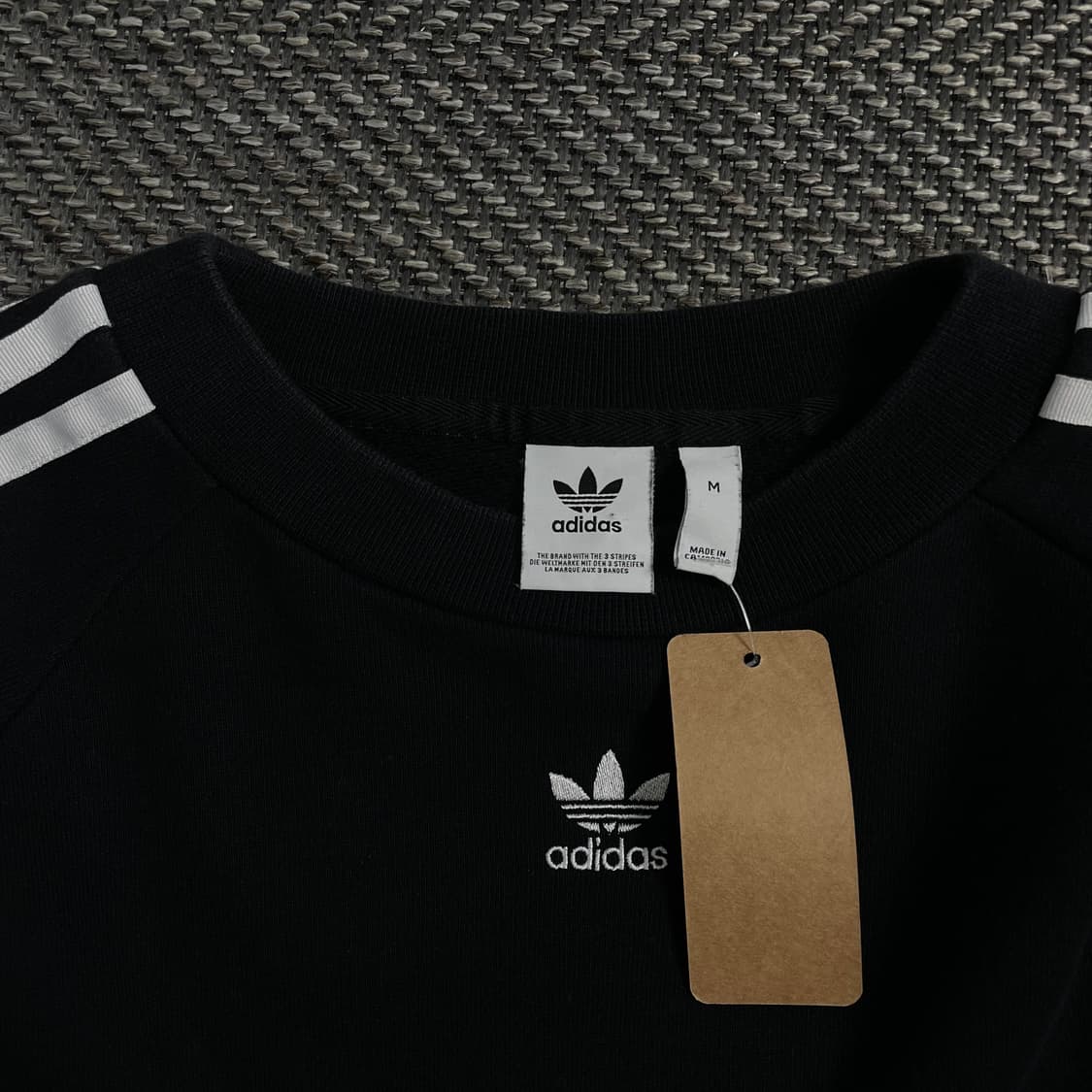 아디다스 트레포일 센터로고 스웻 긴팔 티셔츠 블랙 o 4399 상품이미지4