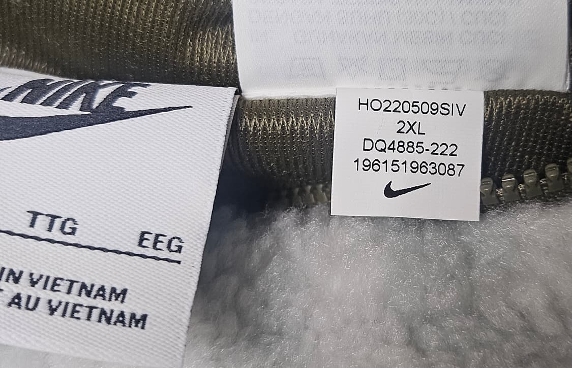 나이키 후리스자켓 110 양면 뽀글이 카모 플리스자켓 XD32 상품이미지9