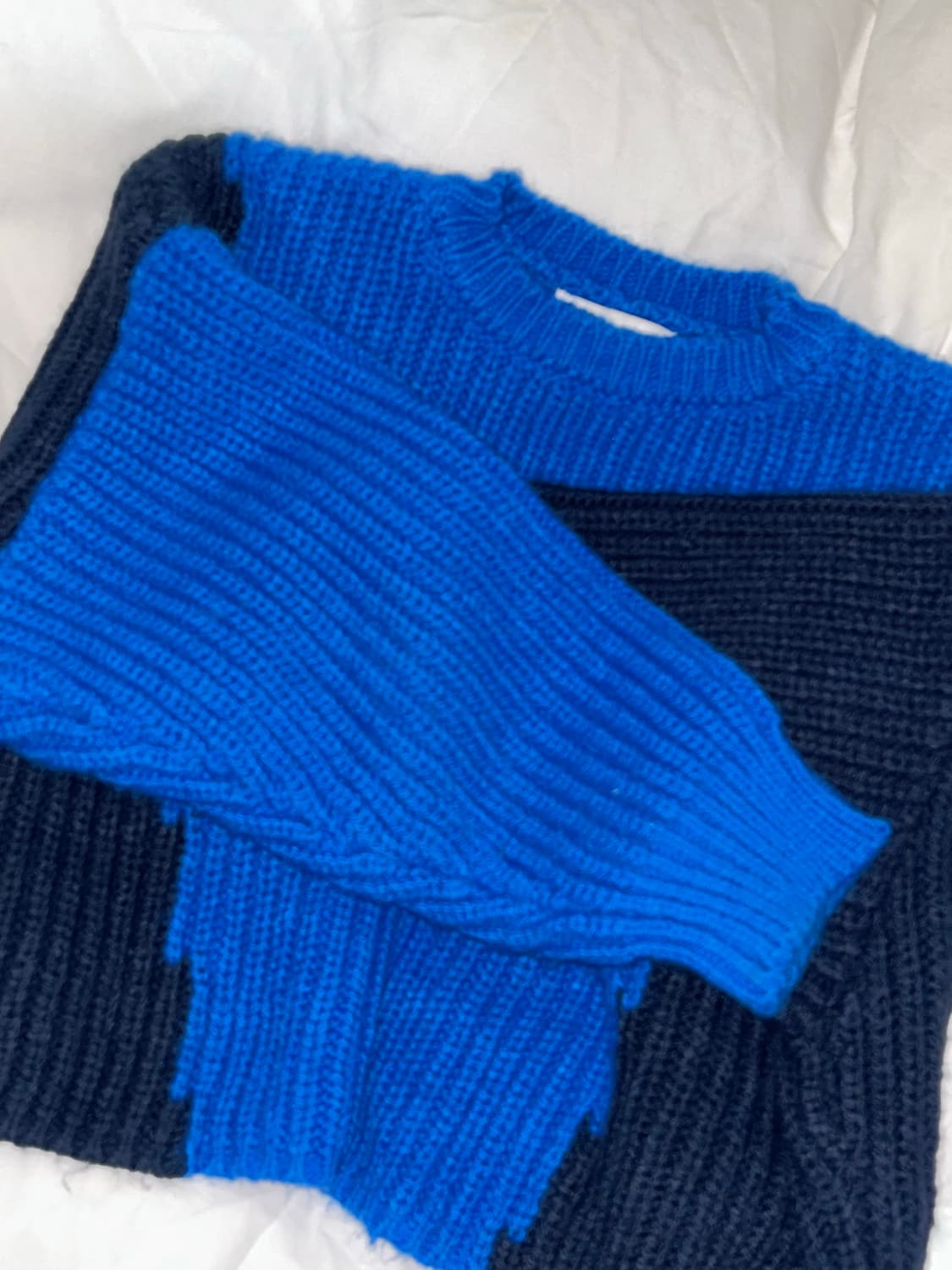 Zara blue cropped knit 상품이미지4