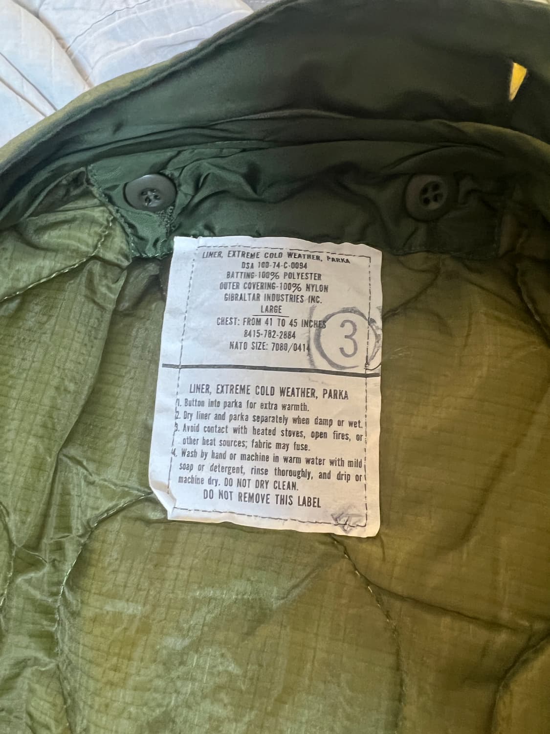 L m65 피쉬테일 개파카 외/내피 오리지널 상품이미지5