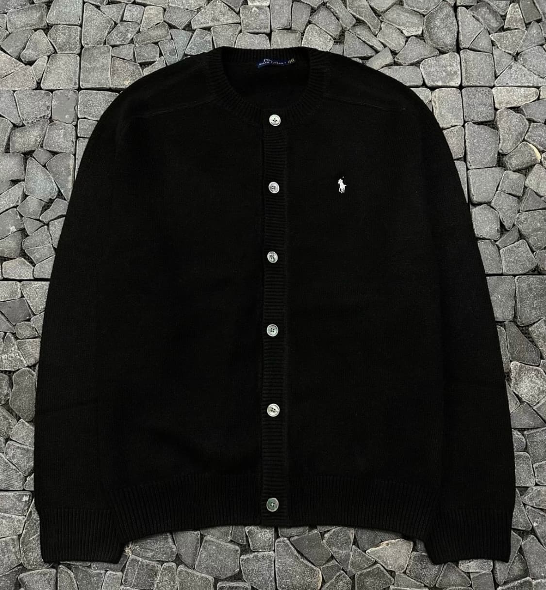 폴로 블랙 라운드 가디건 L 상품이미지2